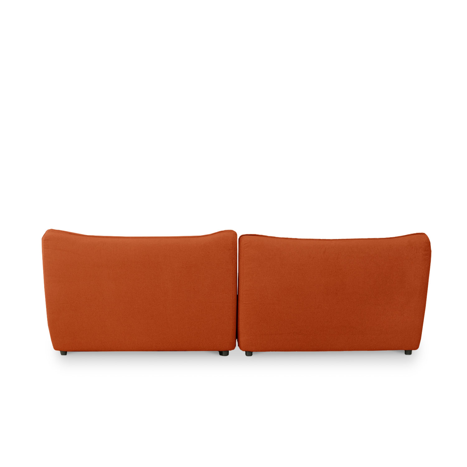 Daphne Umber Brown Wide Armless Sofa