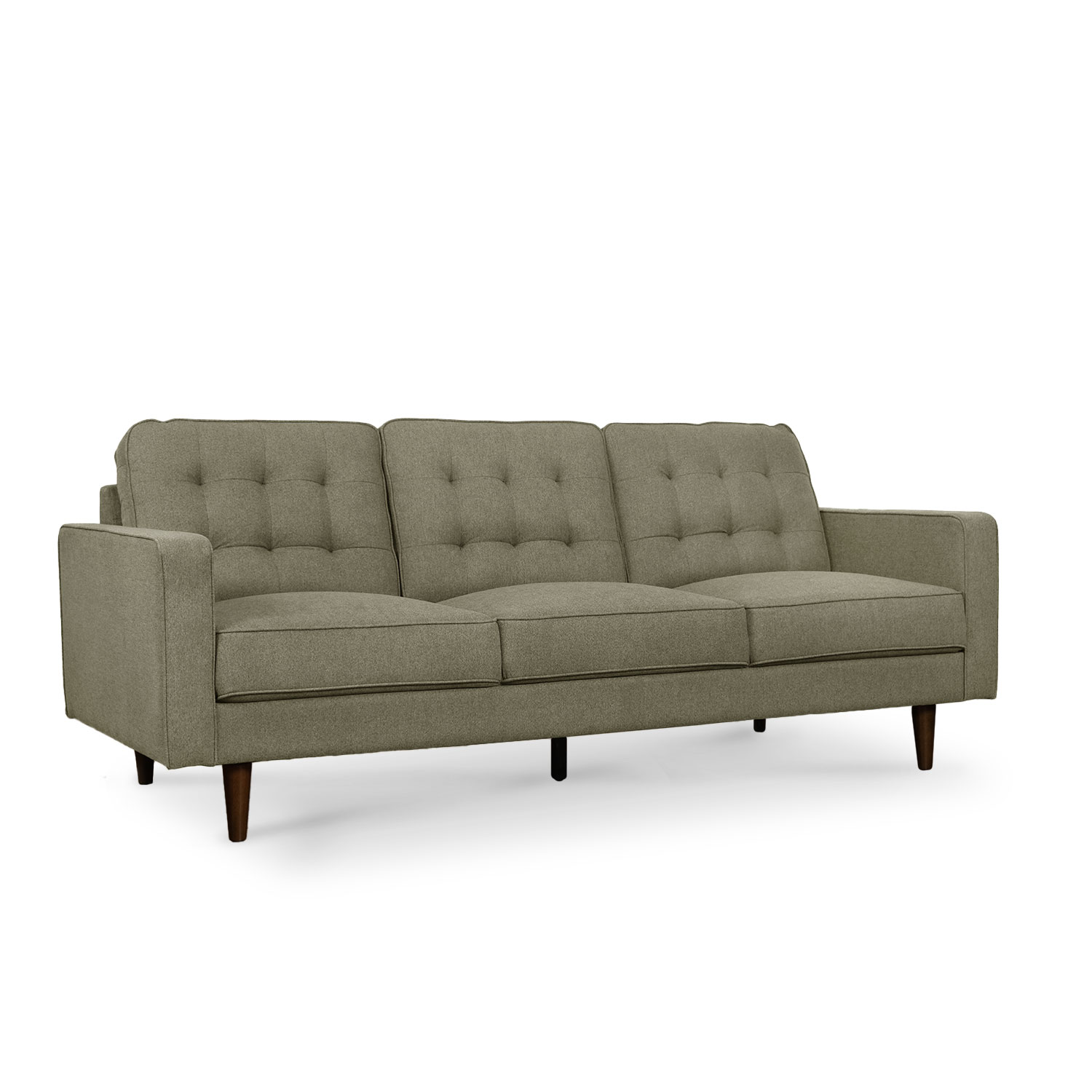 Jane Retro Green Mid-Century 3 Seater Sofa