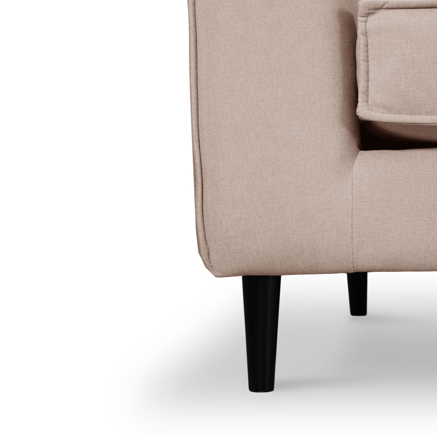 Sabrina Sand Beige Curve Chaise Left Sectional Sofa