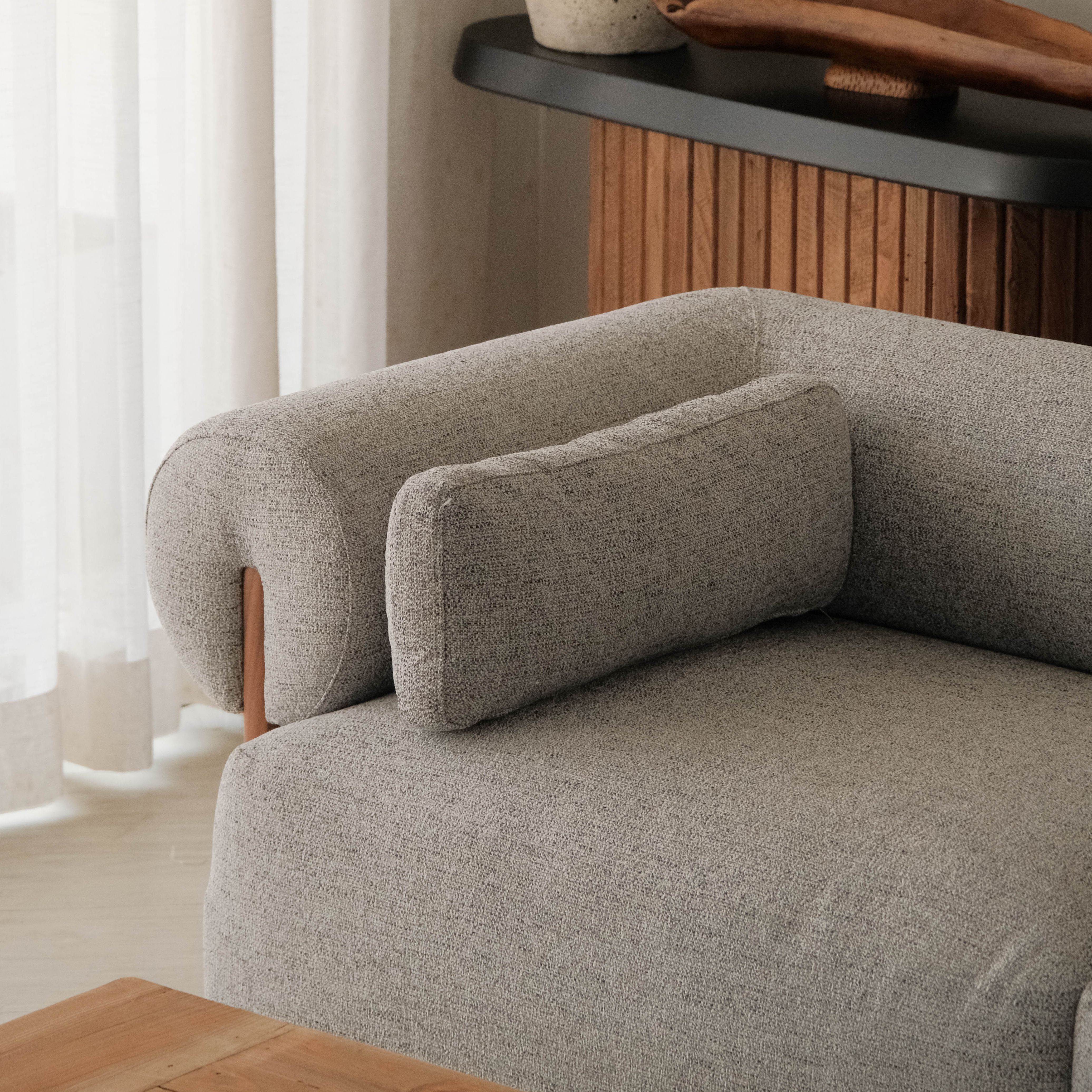 Alessia Stone Grey 3 Seater Sofa