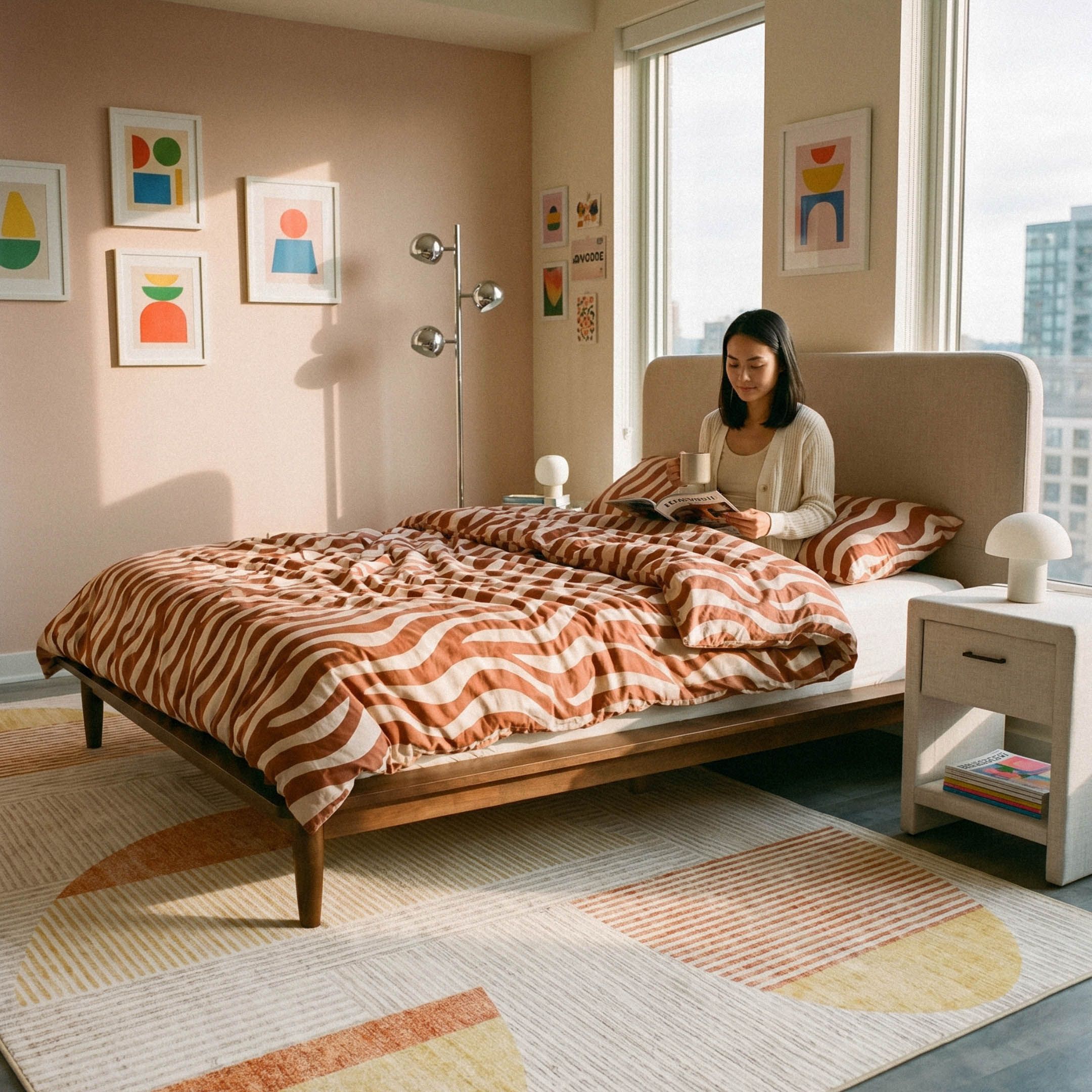 Jonah Walnut Queen Bed