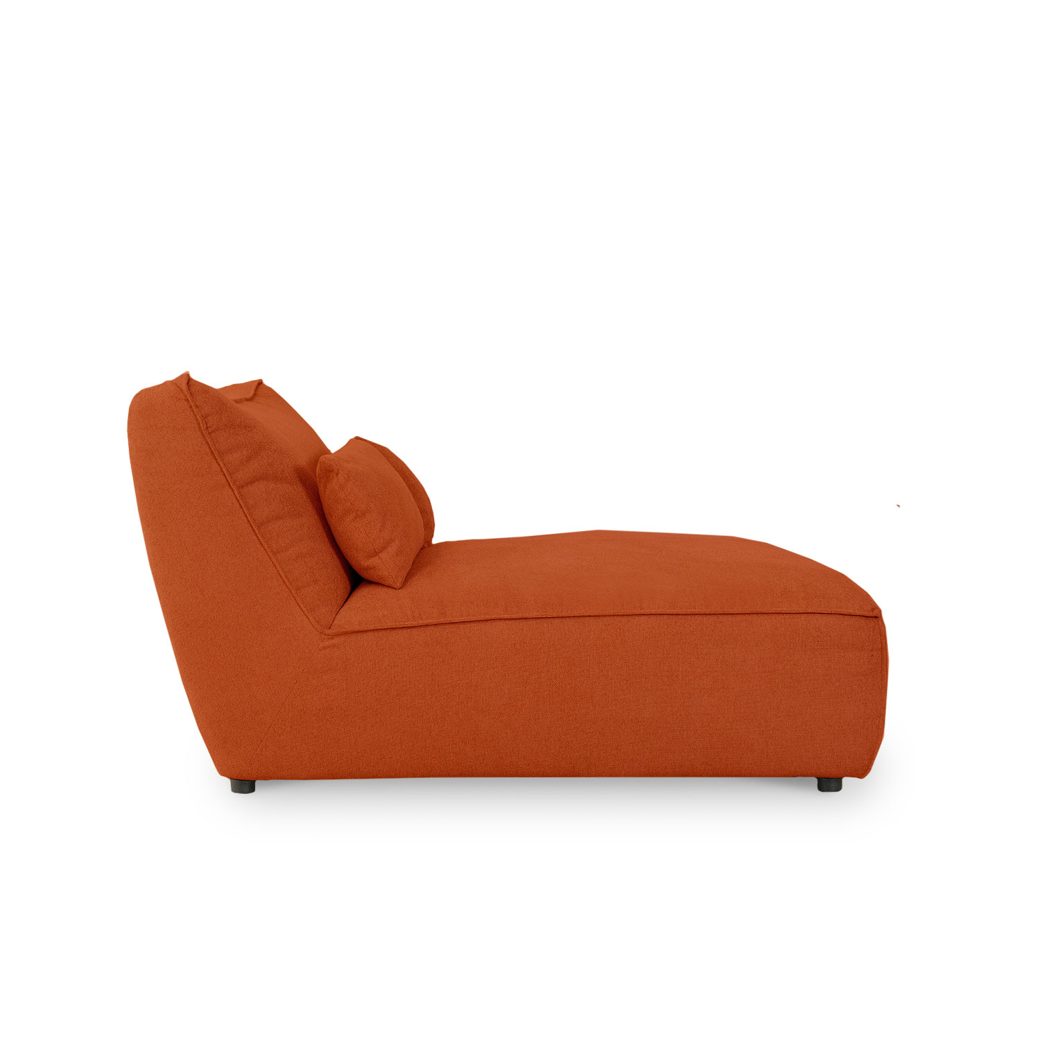 Daphne Umber Brown Modular Armless Chaise
