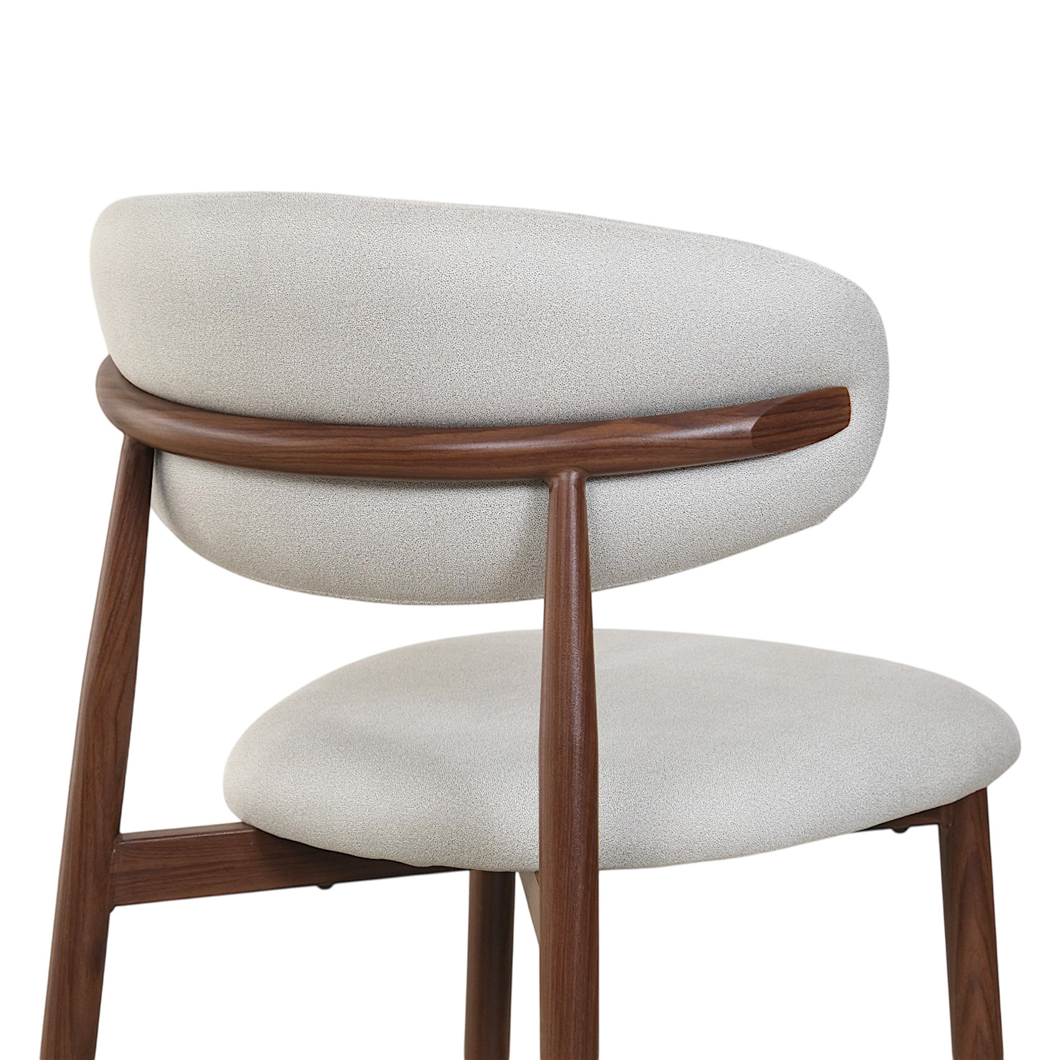 Bliss Walnut Dining Chair Mist Grey