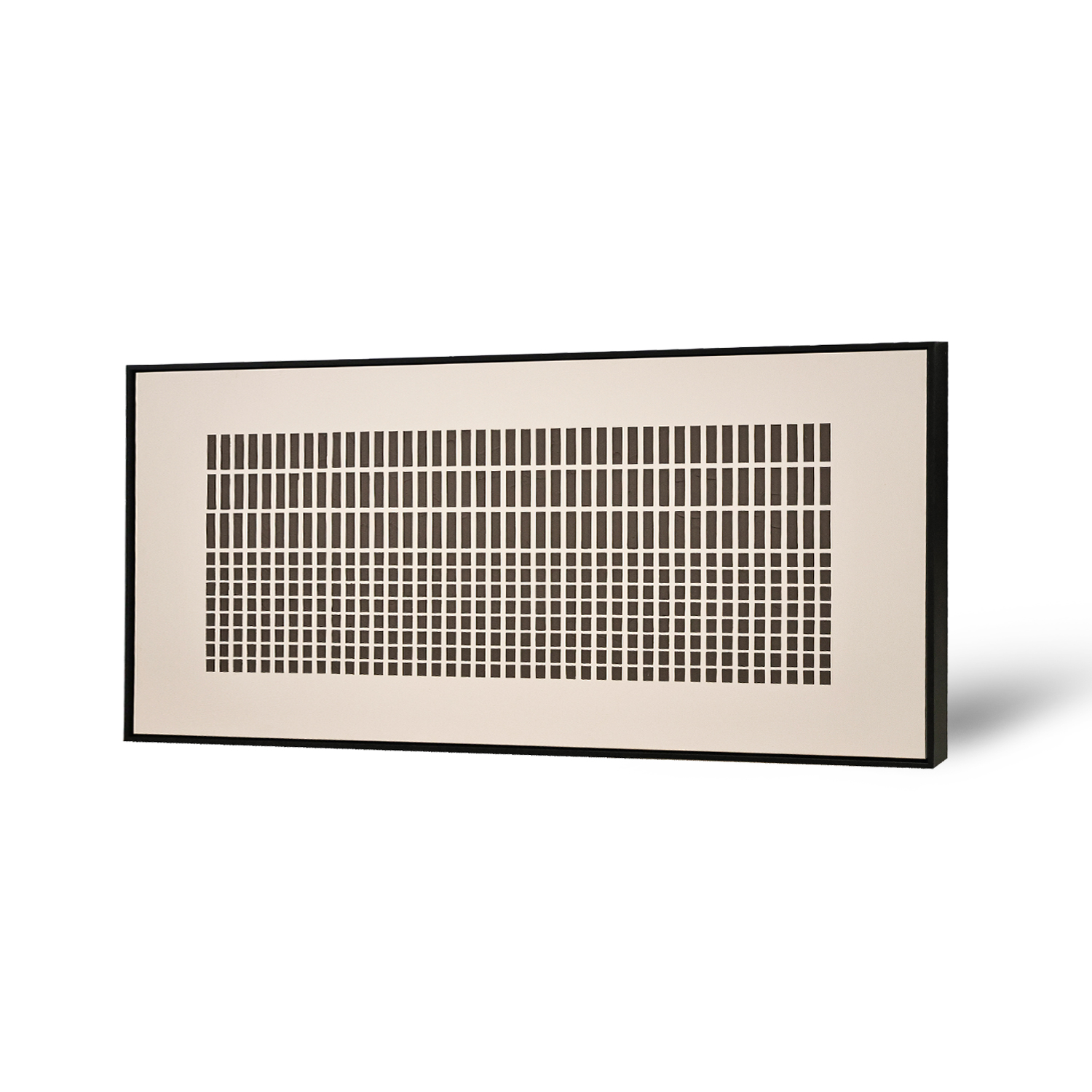 Framed Canvas 70x140cm Plaster - Grids