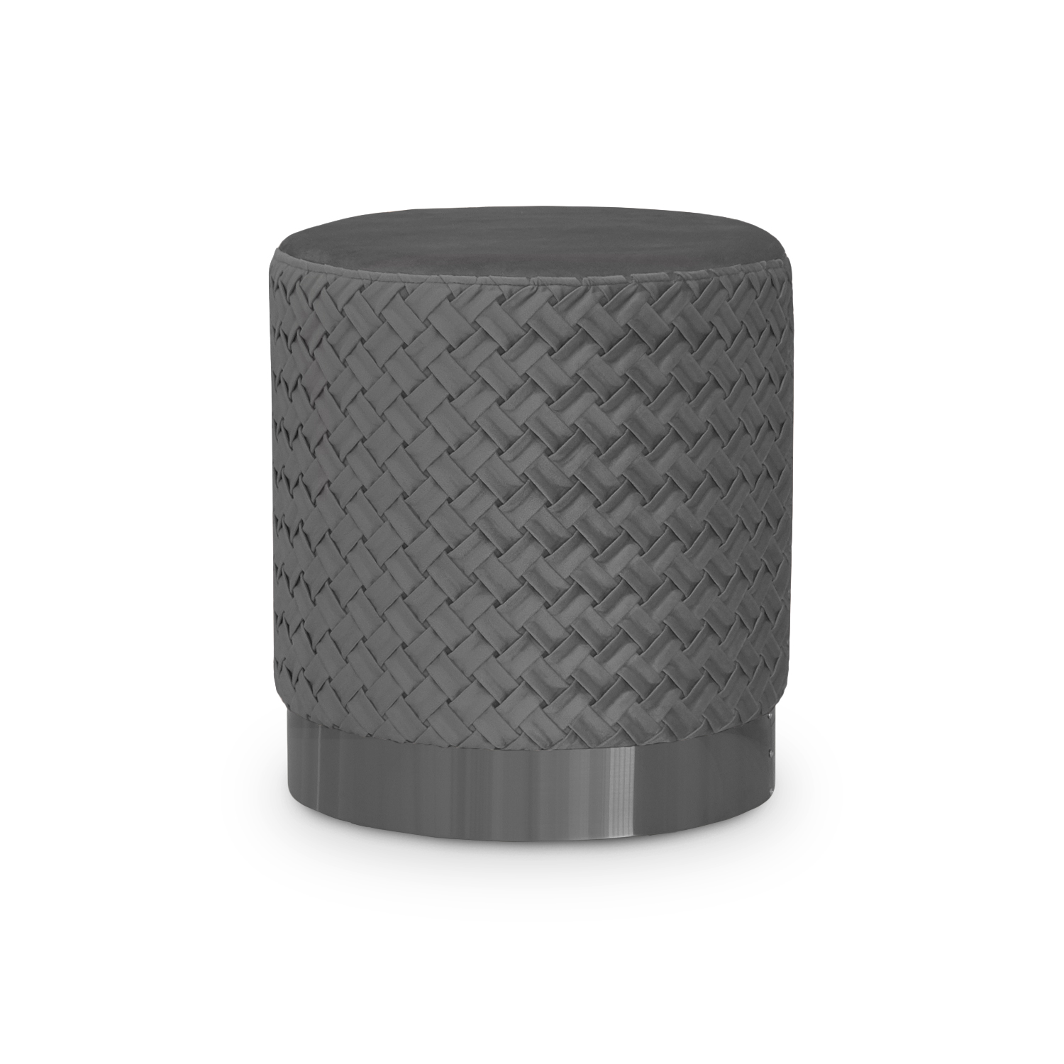Reana Weave Dining Stool Pebble Grey