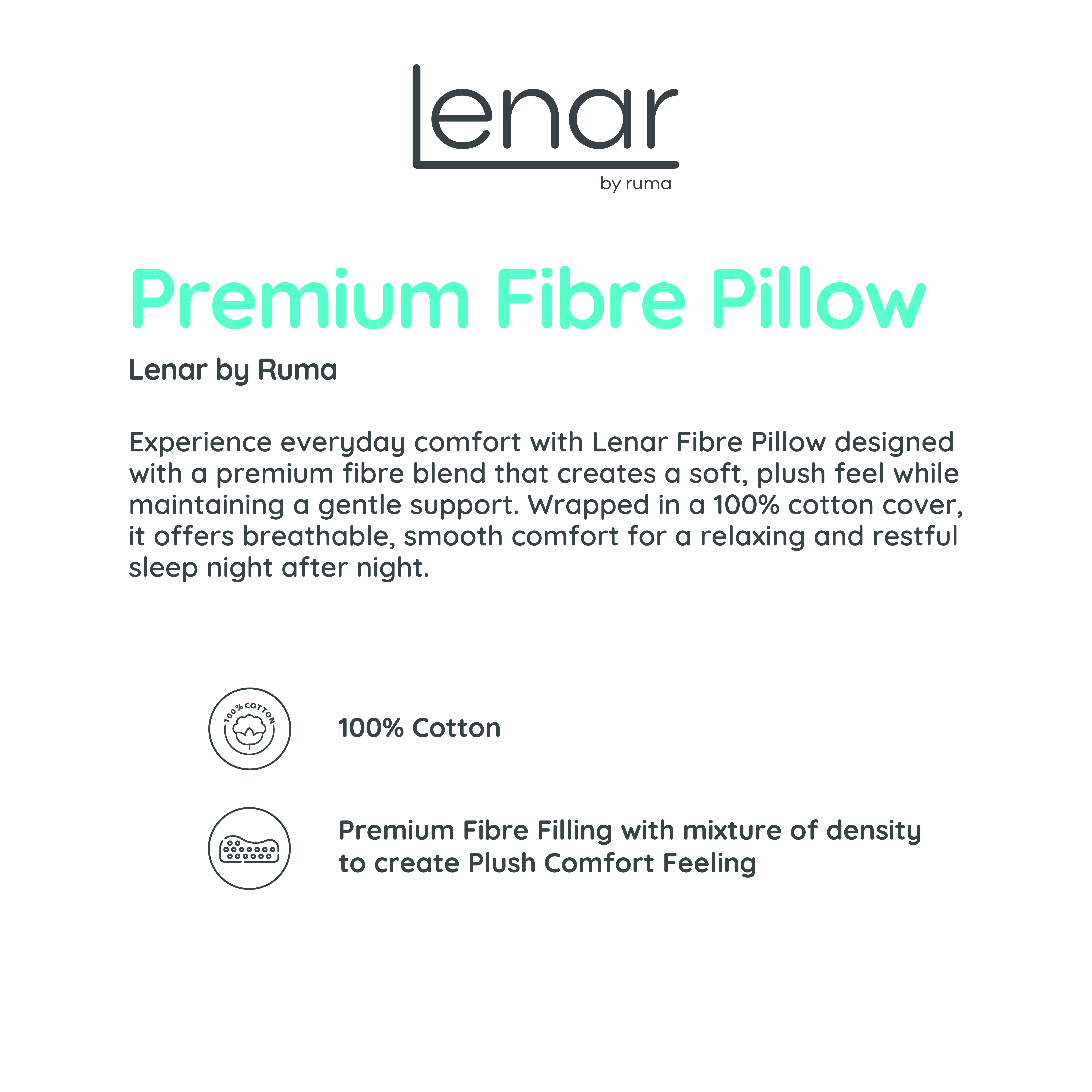 Lenar Premium Fibre Pillow