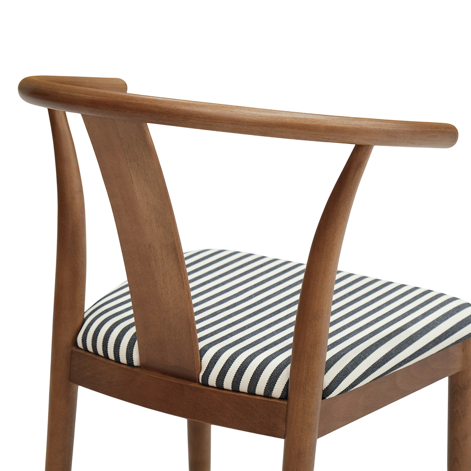 Ming Vintage Brown Chair Stripes