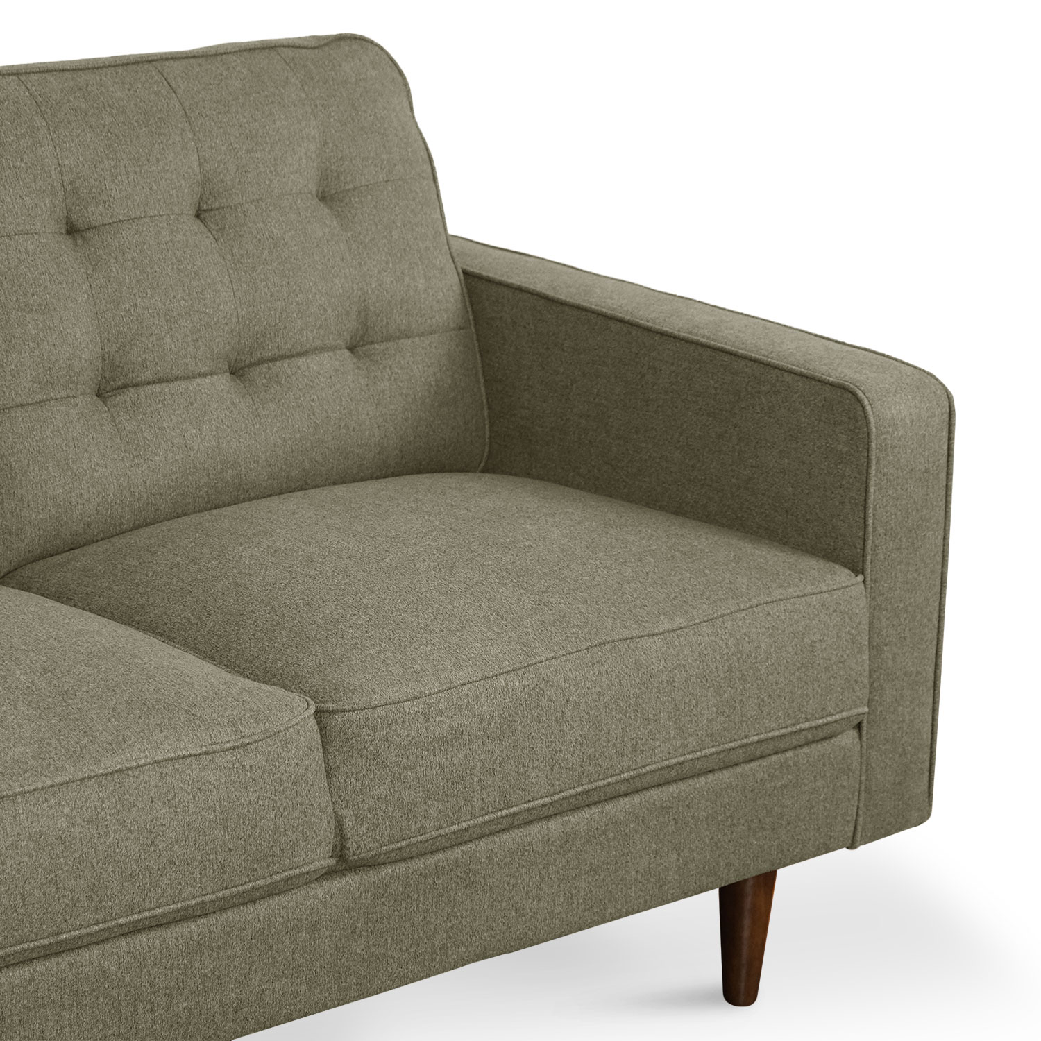 Jane Retro Green Mid-Century 3 Seater Sofa