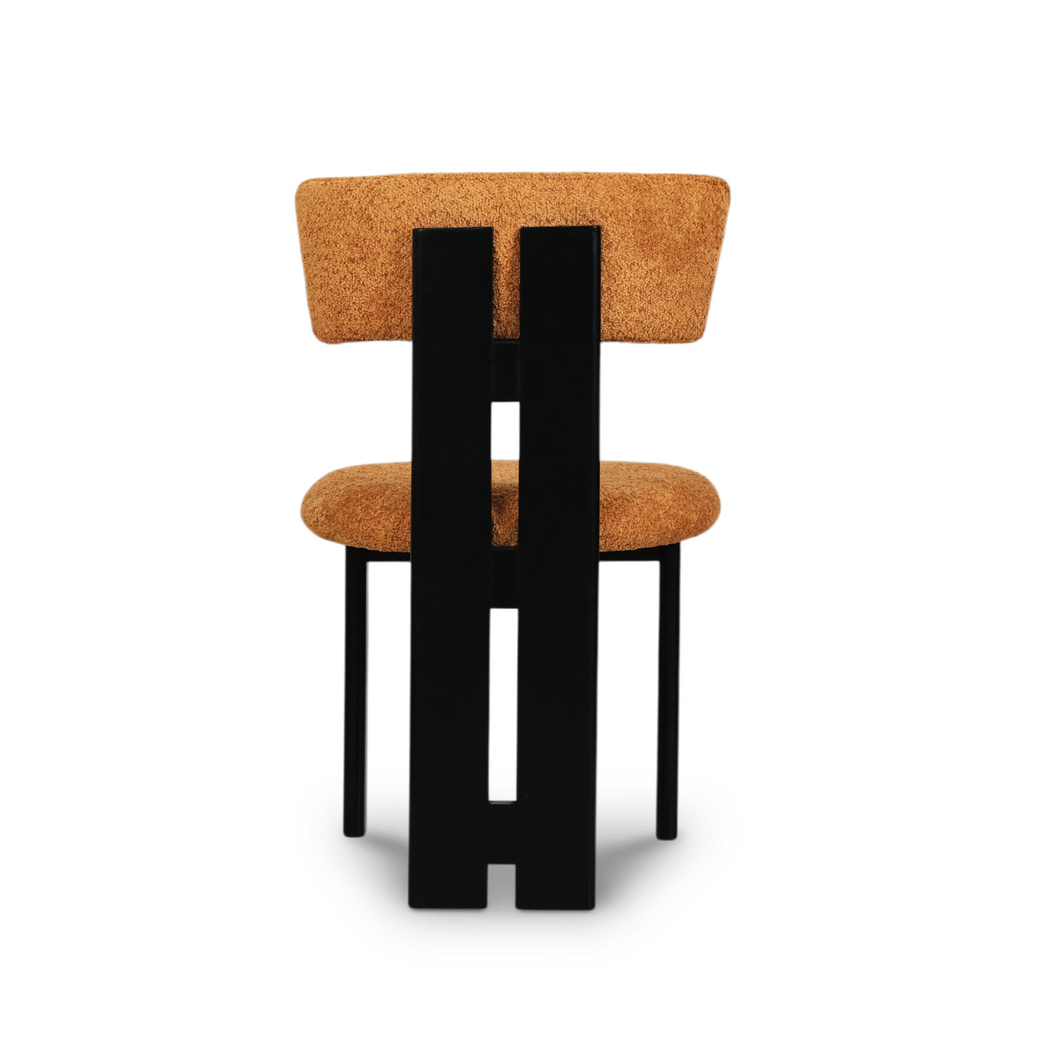 Monte Ebony Dining Chair - Caramel