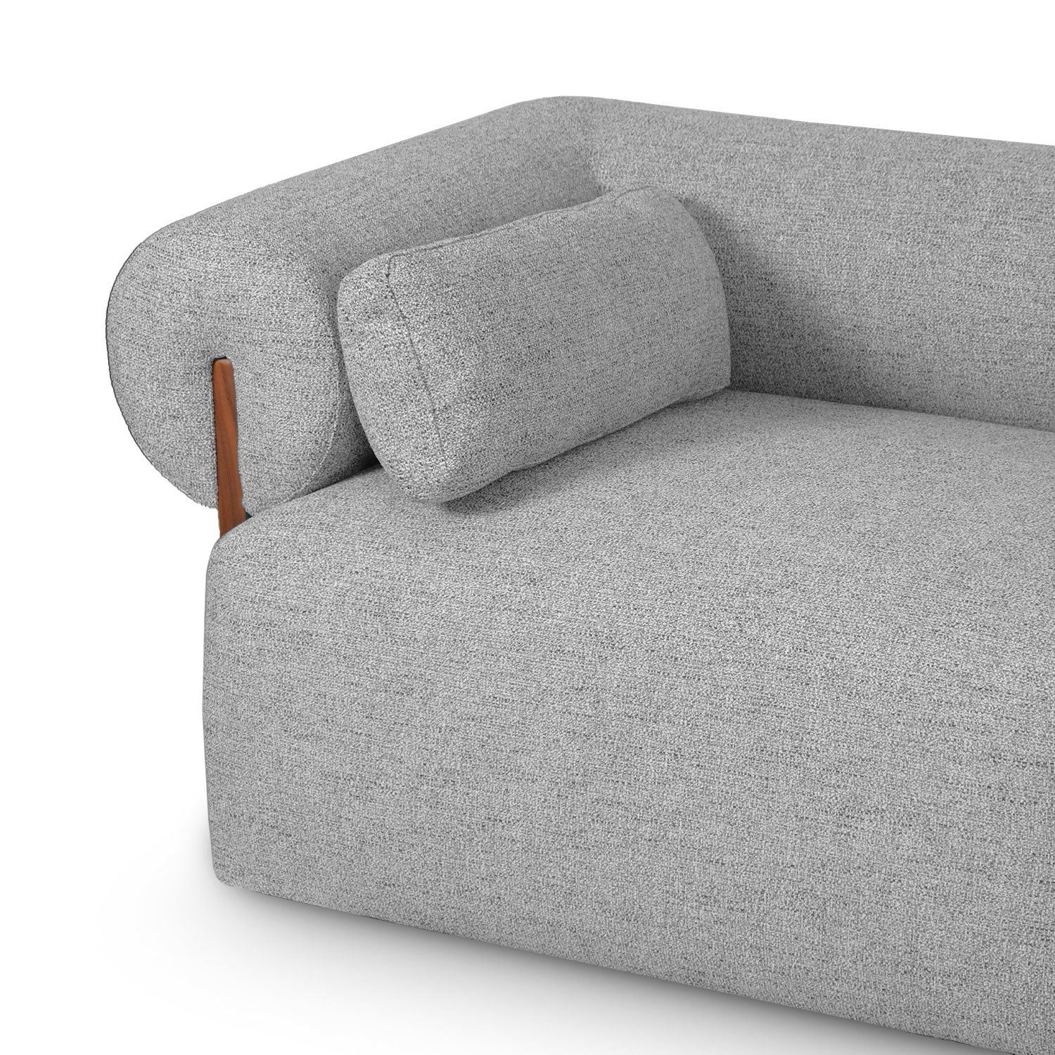 Alessia Stone Grey 3 Seater Sofa