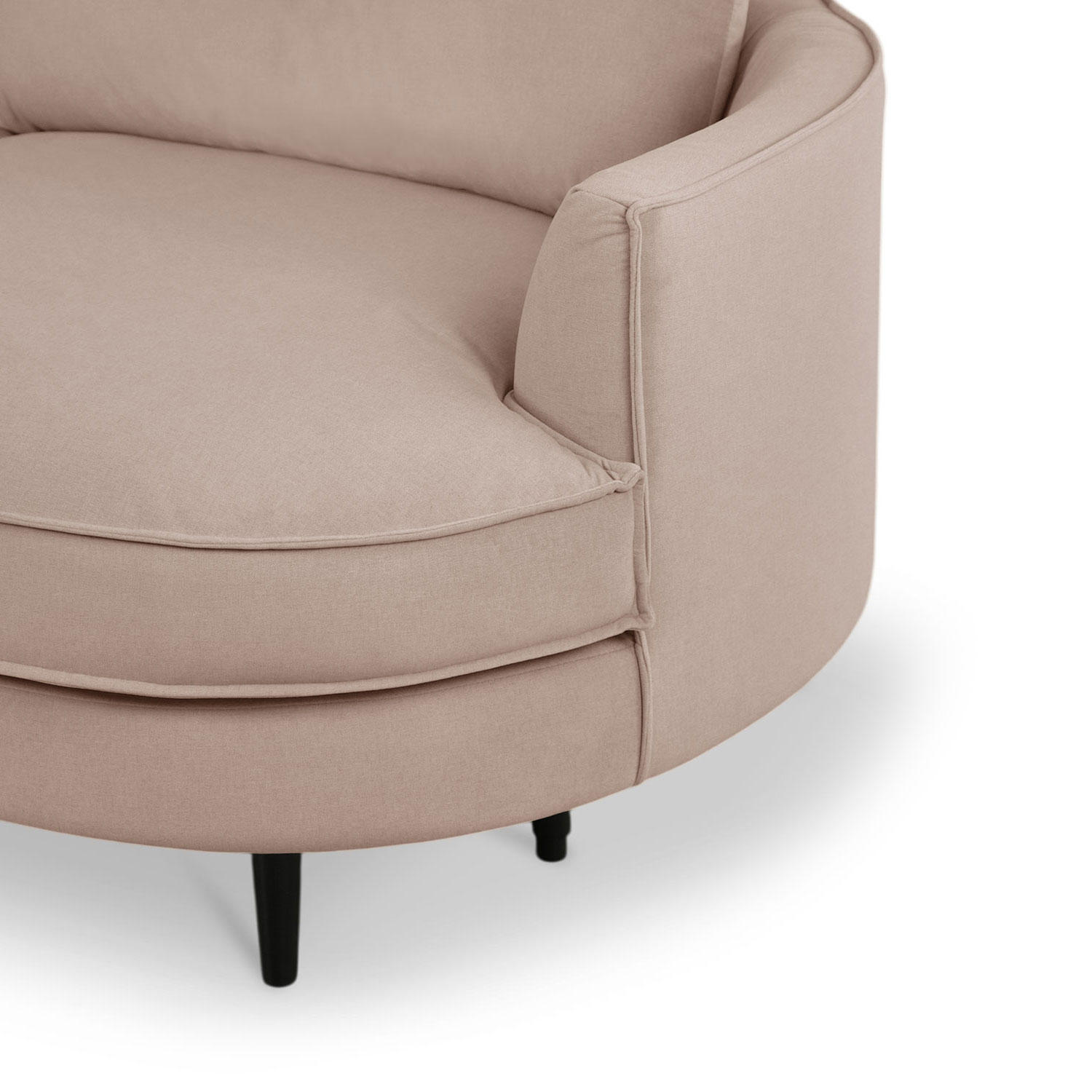 Sabrina Sand Beige Curve Chaise Left Sectional Sofa