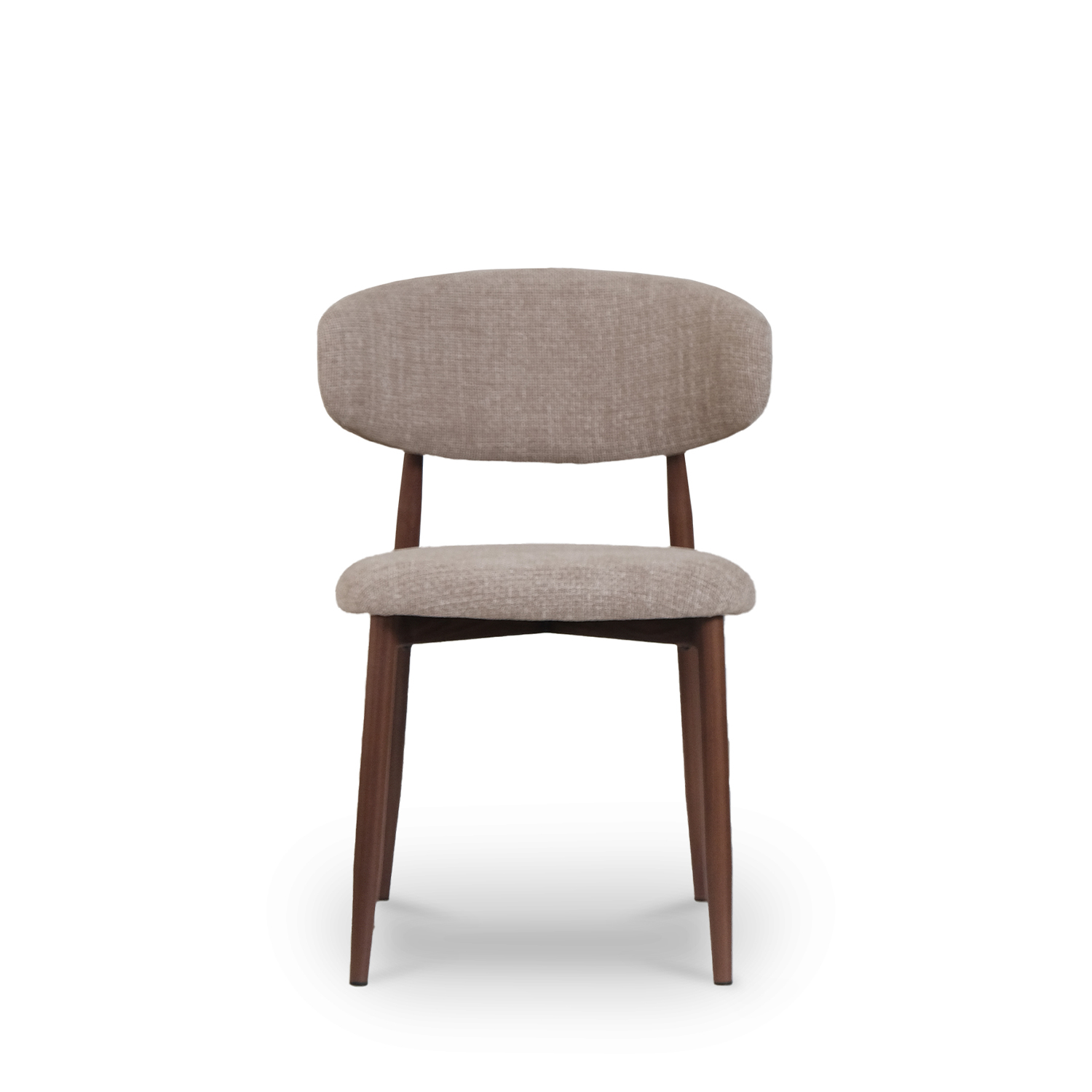 Bliss Walnut Dining Chair Sand Beige