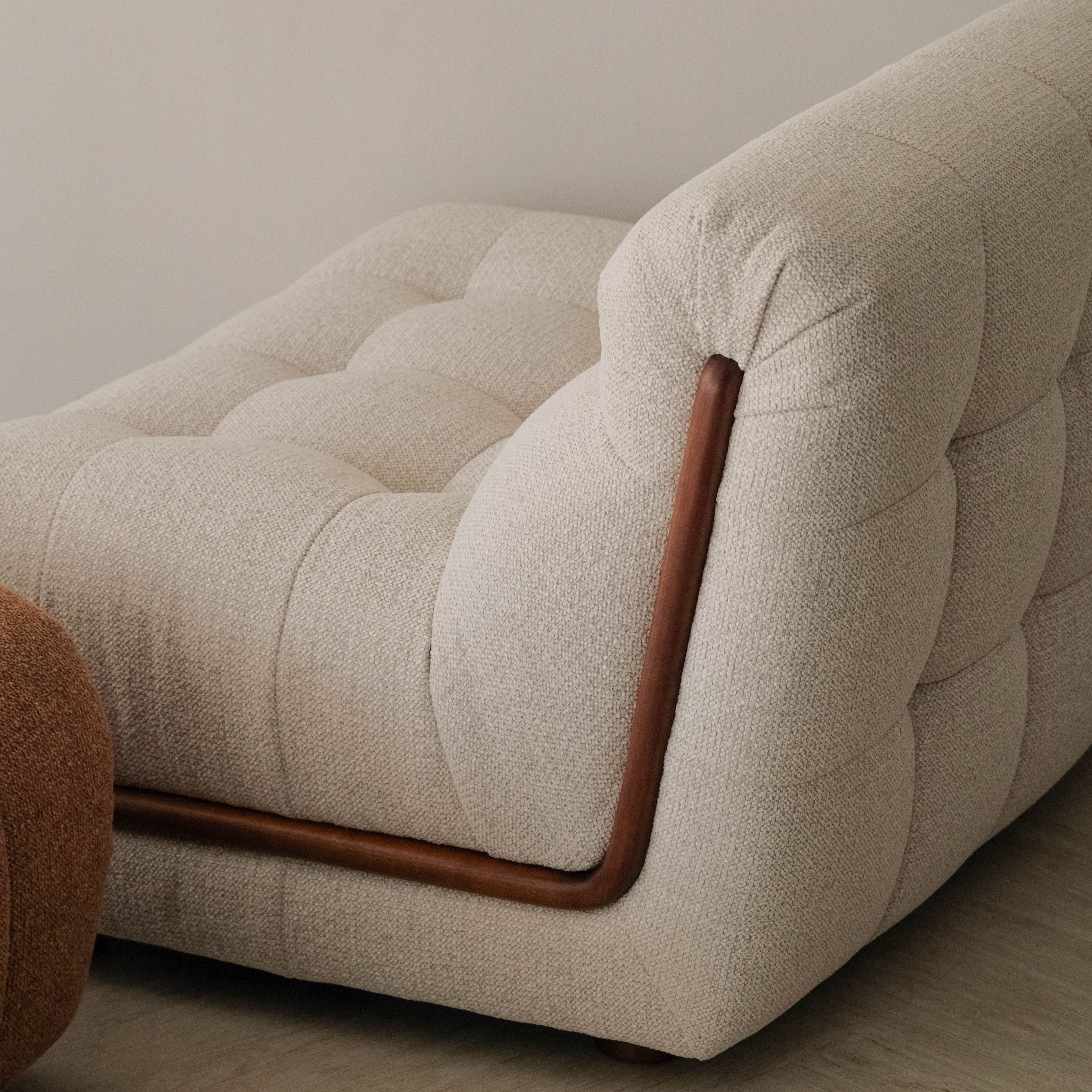 Sylvia Light Grey 1 Seater Sofa