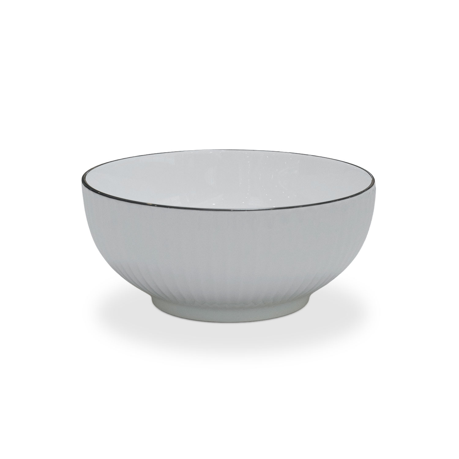 Raven White Serving Bowl