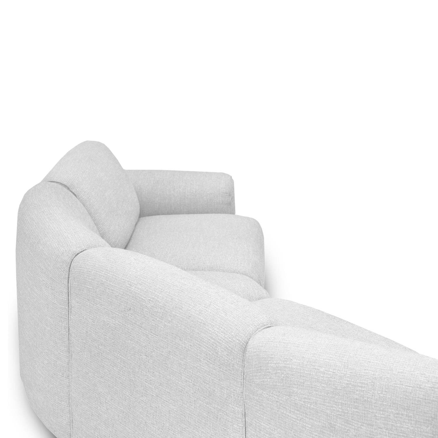 Clarice Cloud Grey Wide Curve Corner Sofa