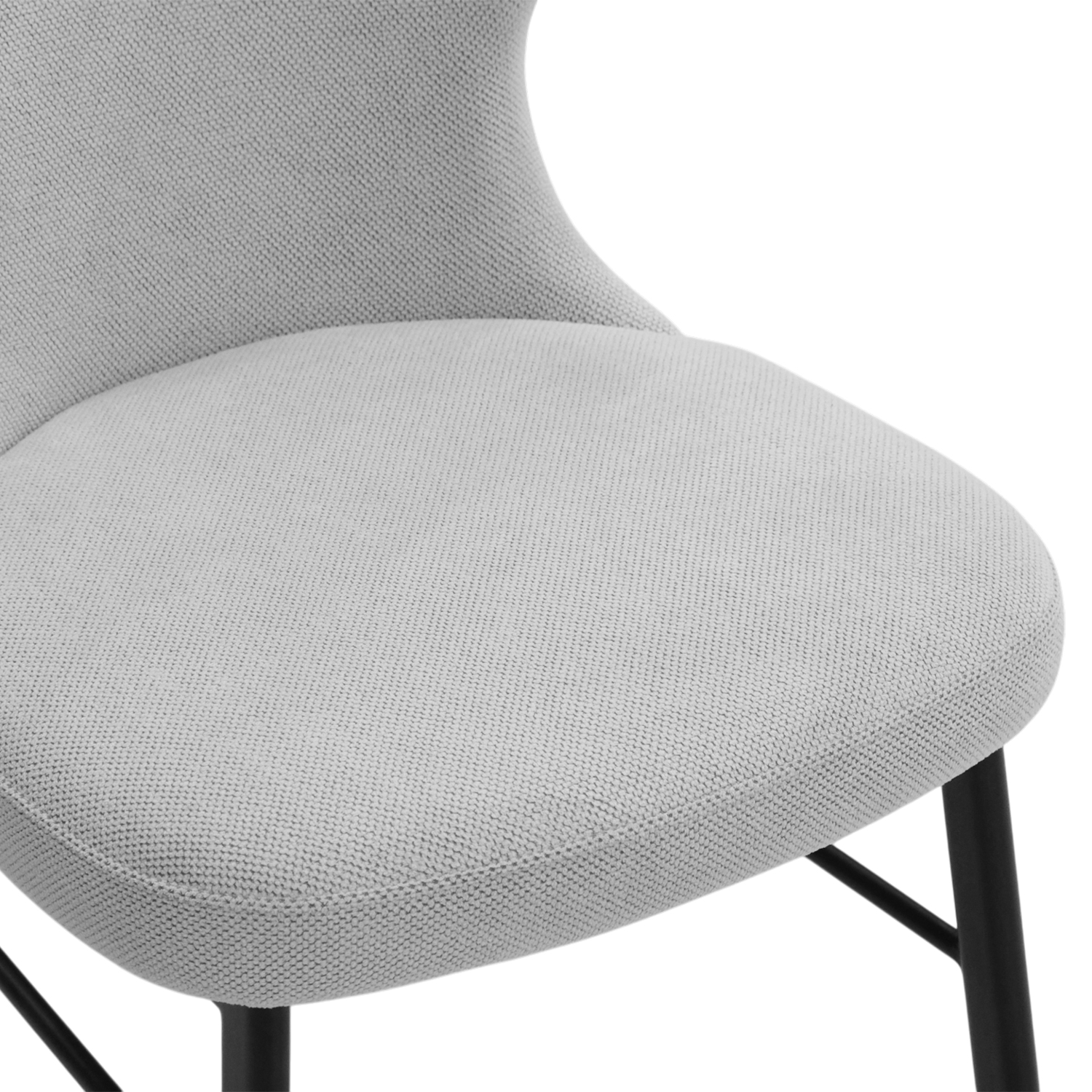 Stellar Ebony Dining Chair Silver Grey