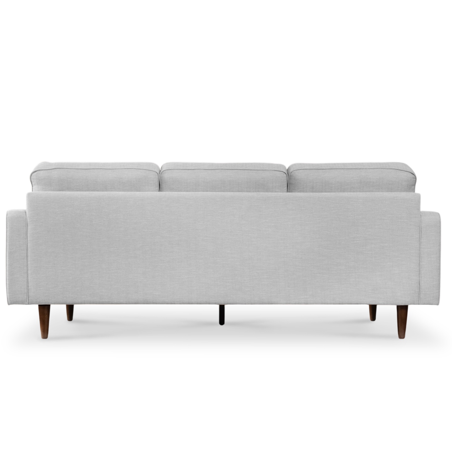 Jane Mist Grey Mid-Century 3 Seater Sofa