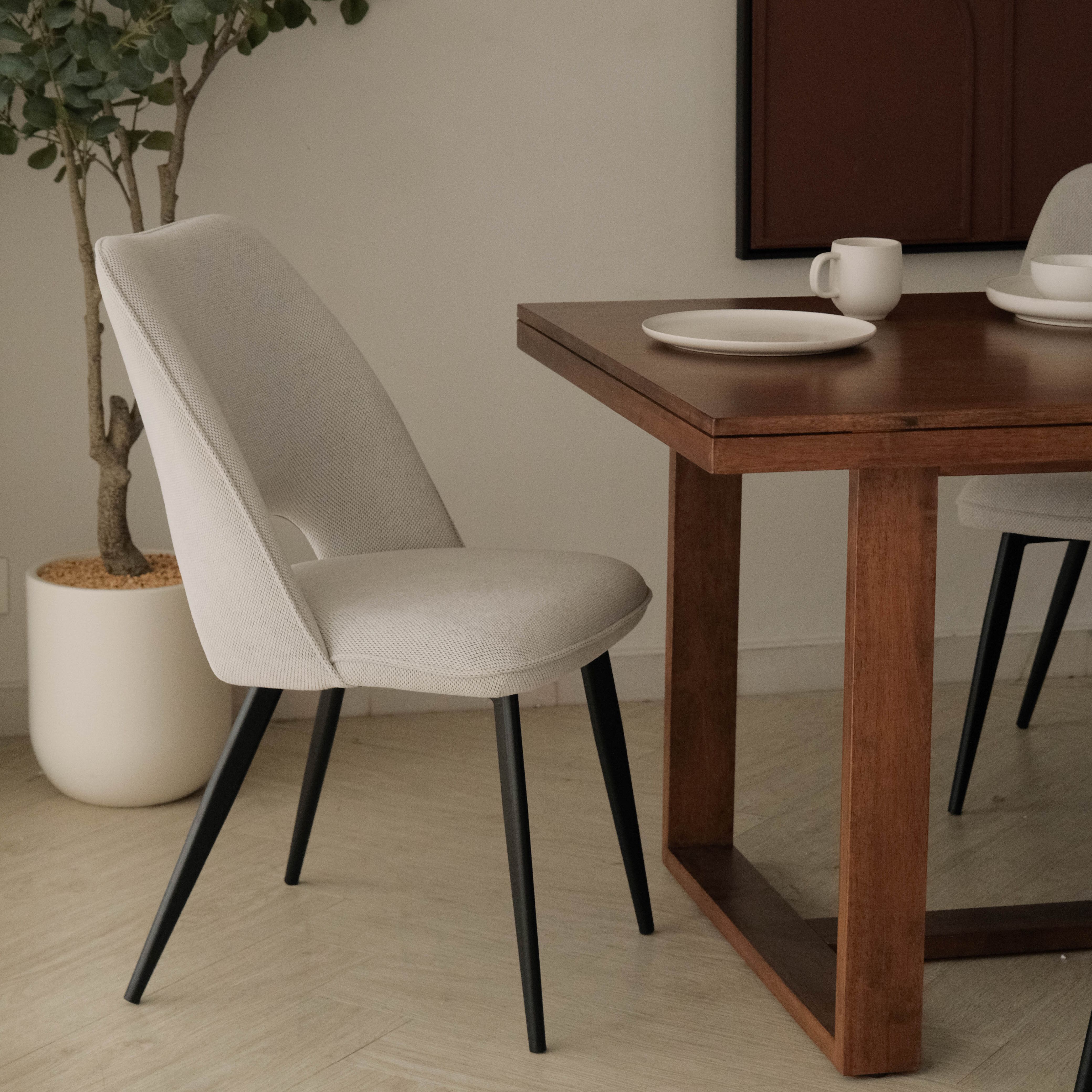 Mona Ivory Dining Chair