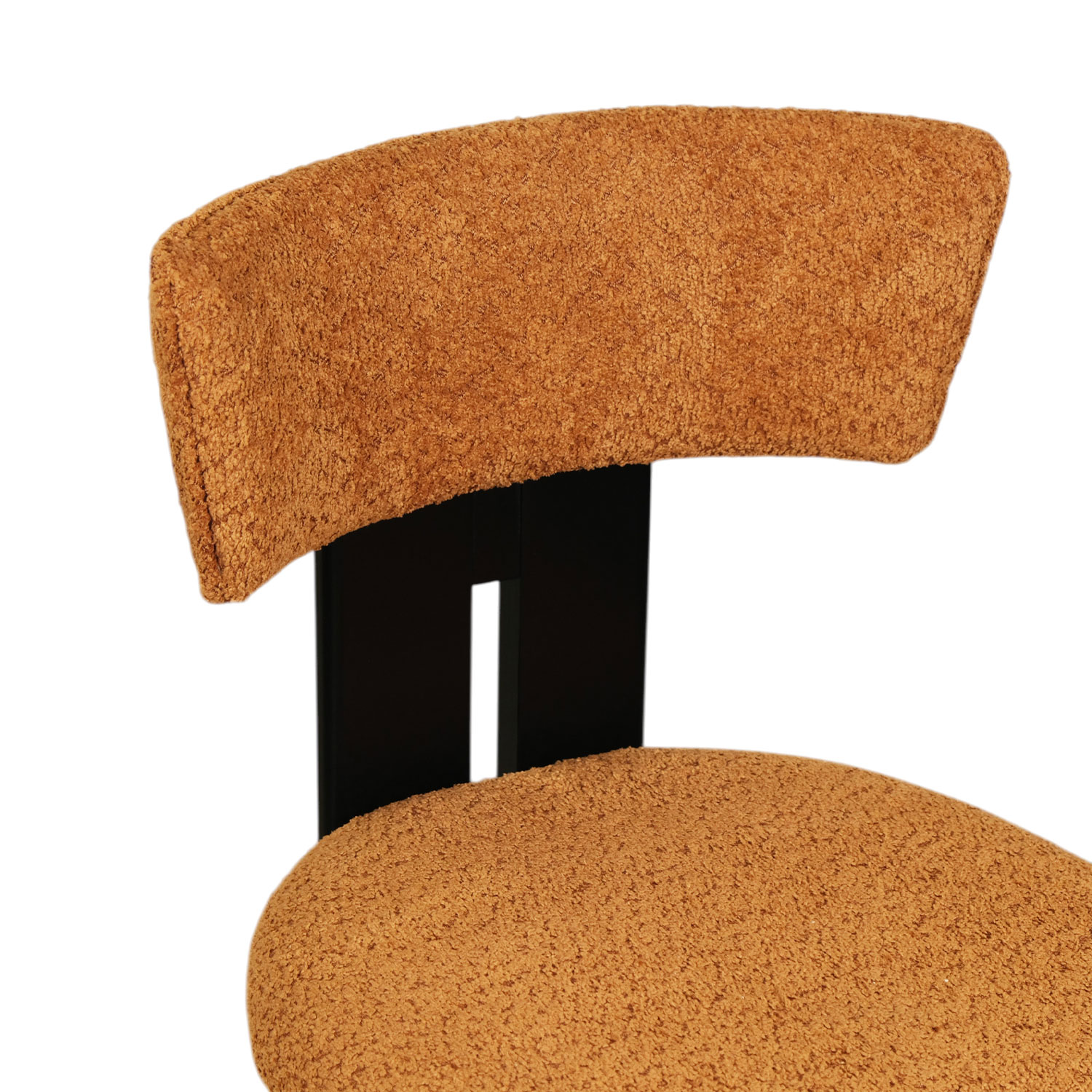 Monte Ebony Dining Chair - Caramel