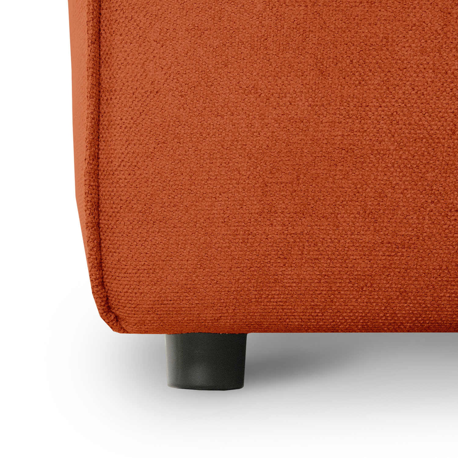 Daphne Umber Brown Modular Armless Chaise