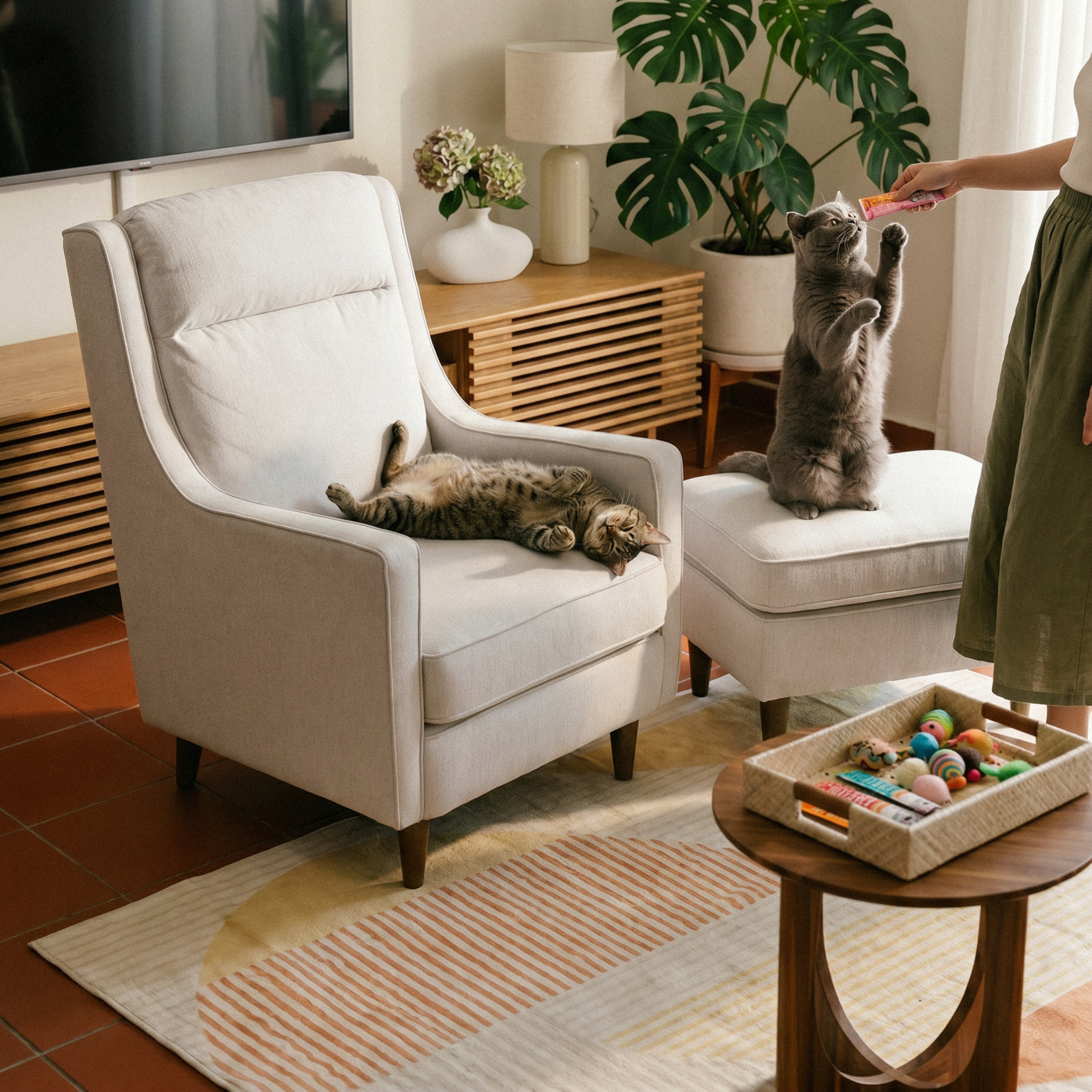 Flynn Light Grey Lounge Chair