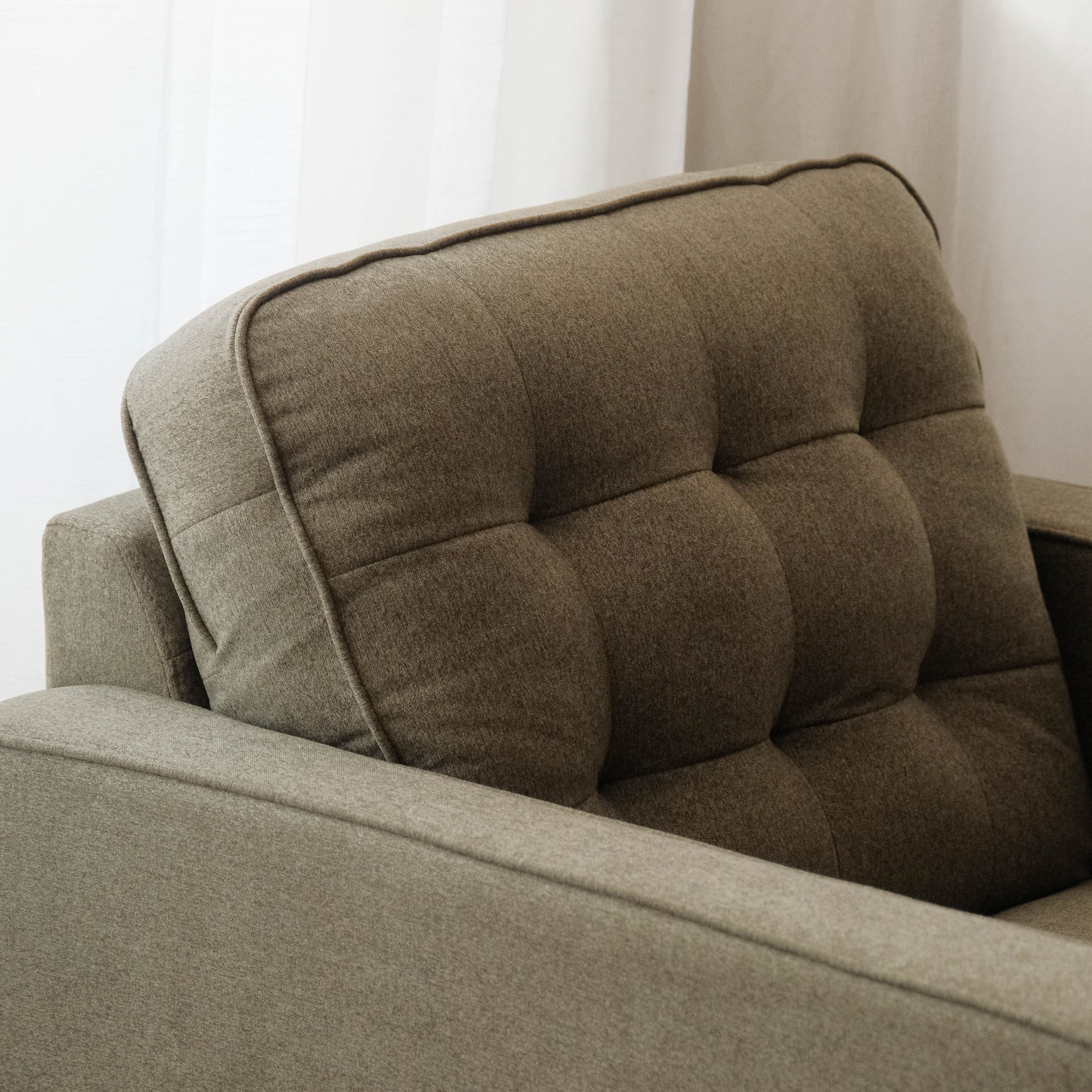 Jane Retro Green Mid-Century 1 Seater Sofa