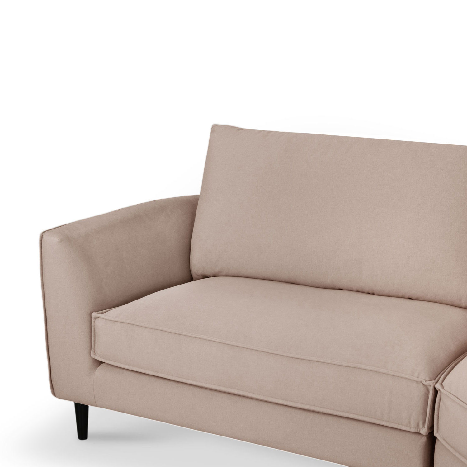 Sabrina Sand Beige Curve Chaise Left Sectional Sofa
