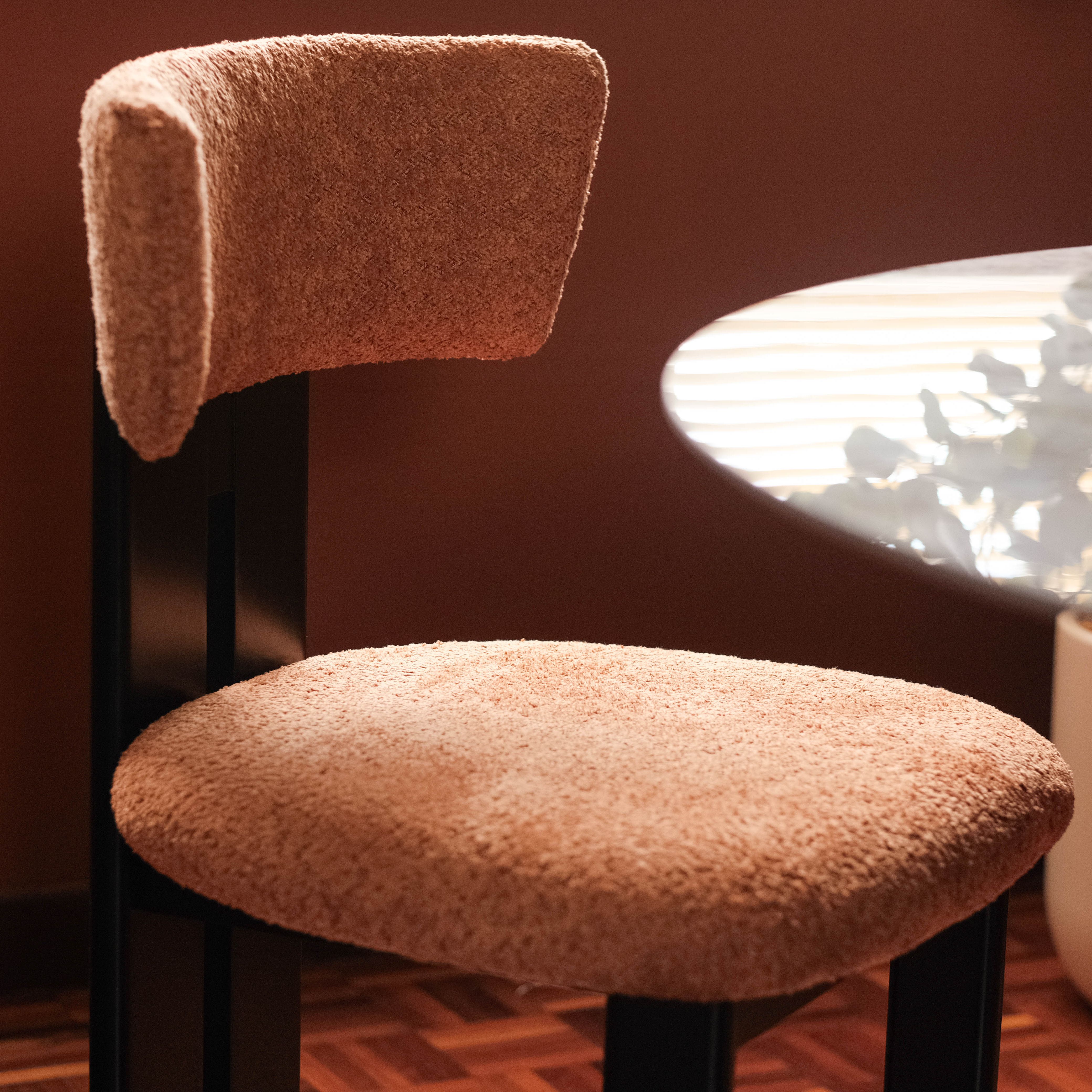 Monte Ebony Dining Chair - Caramel