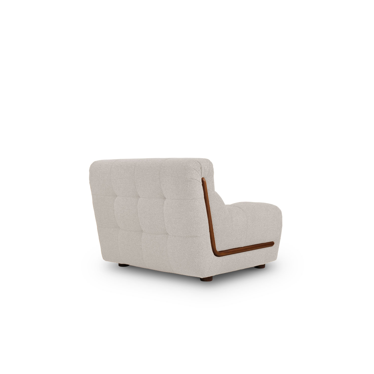 Sylvia Light Grey 1 Seater Sofa