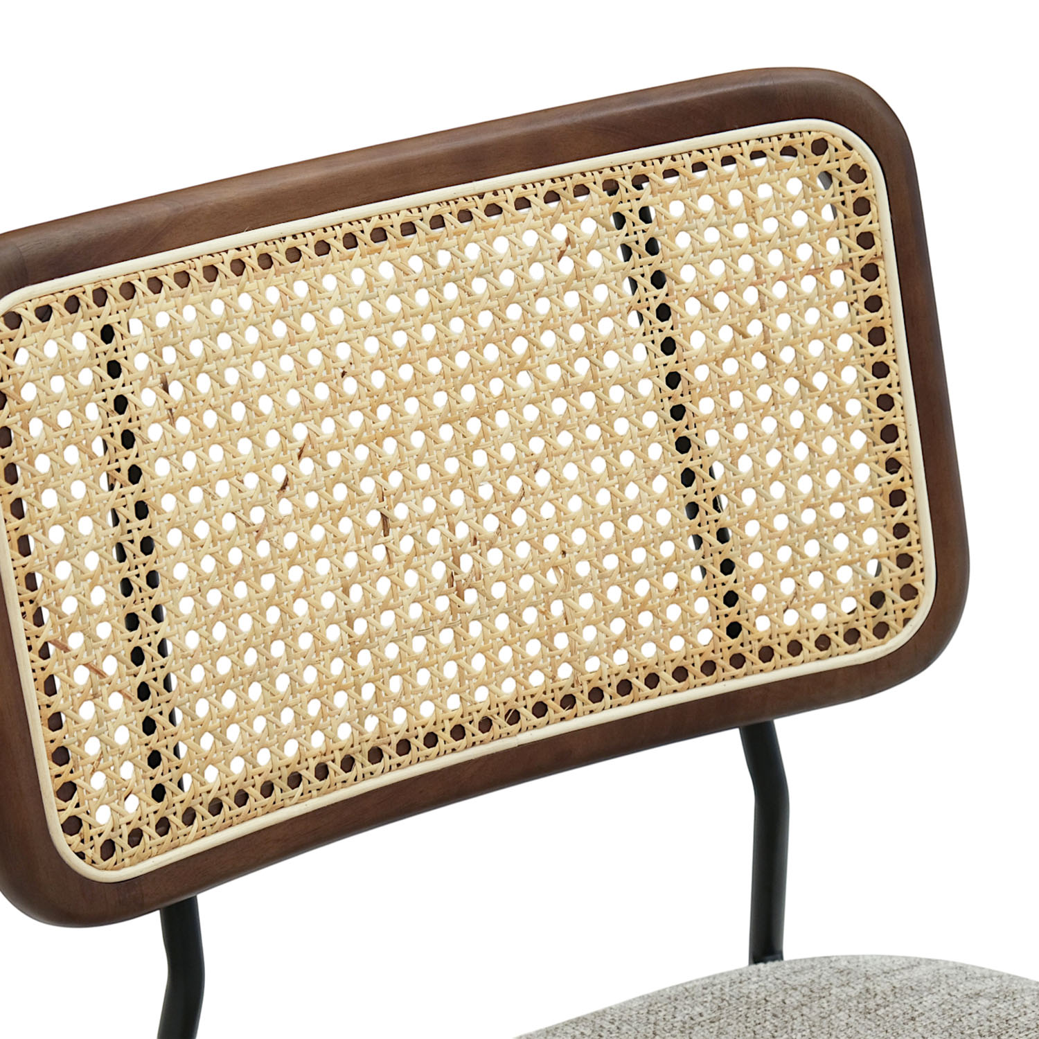Gaia Dark Brown Chair Stone Beige