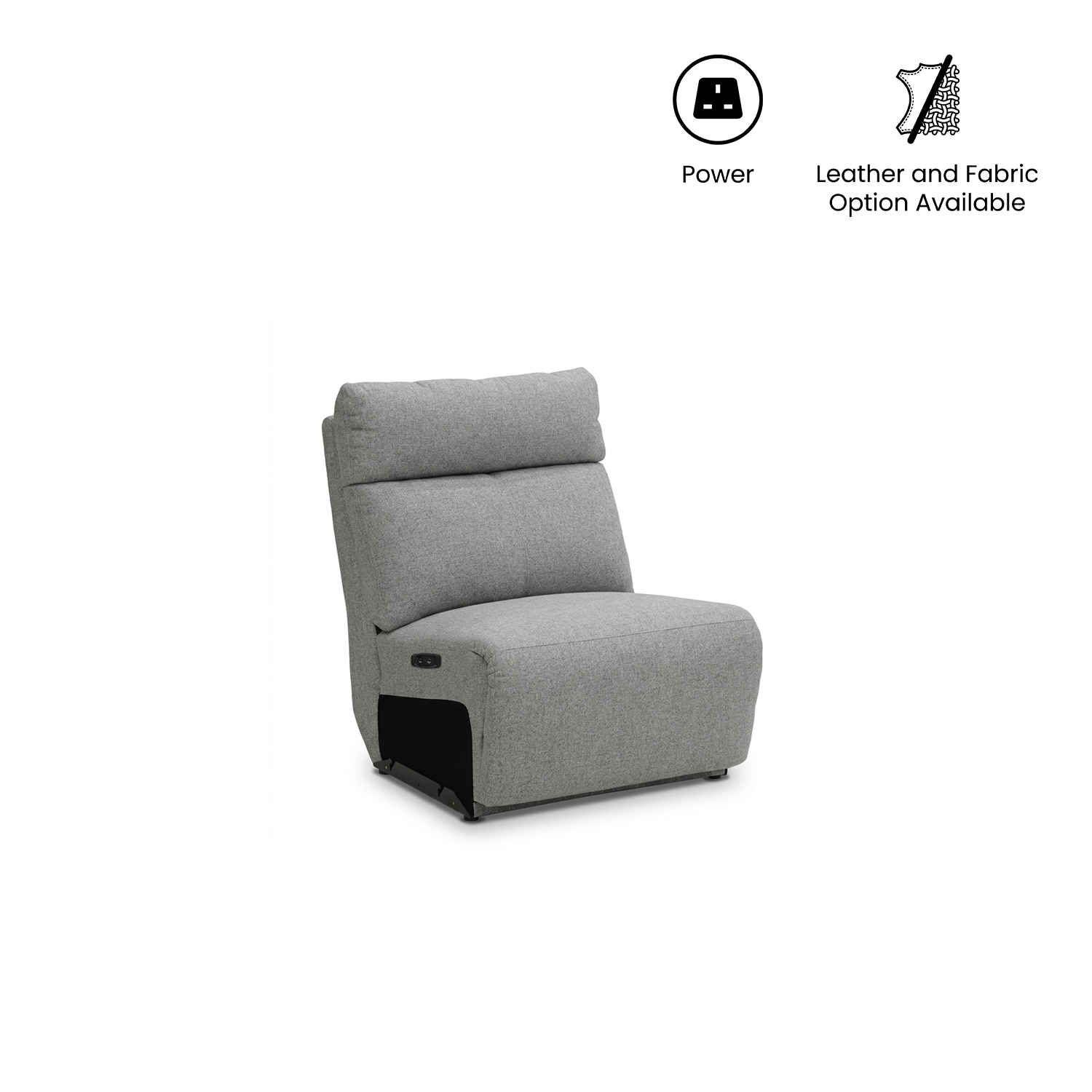Camilla 1 Seater Armless Power Reclining Sofa
