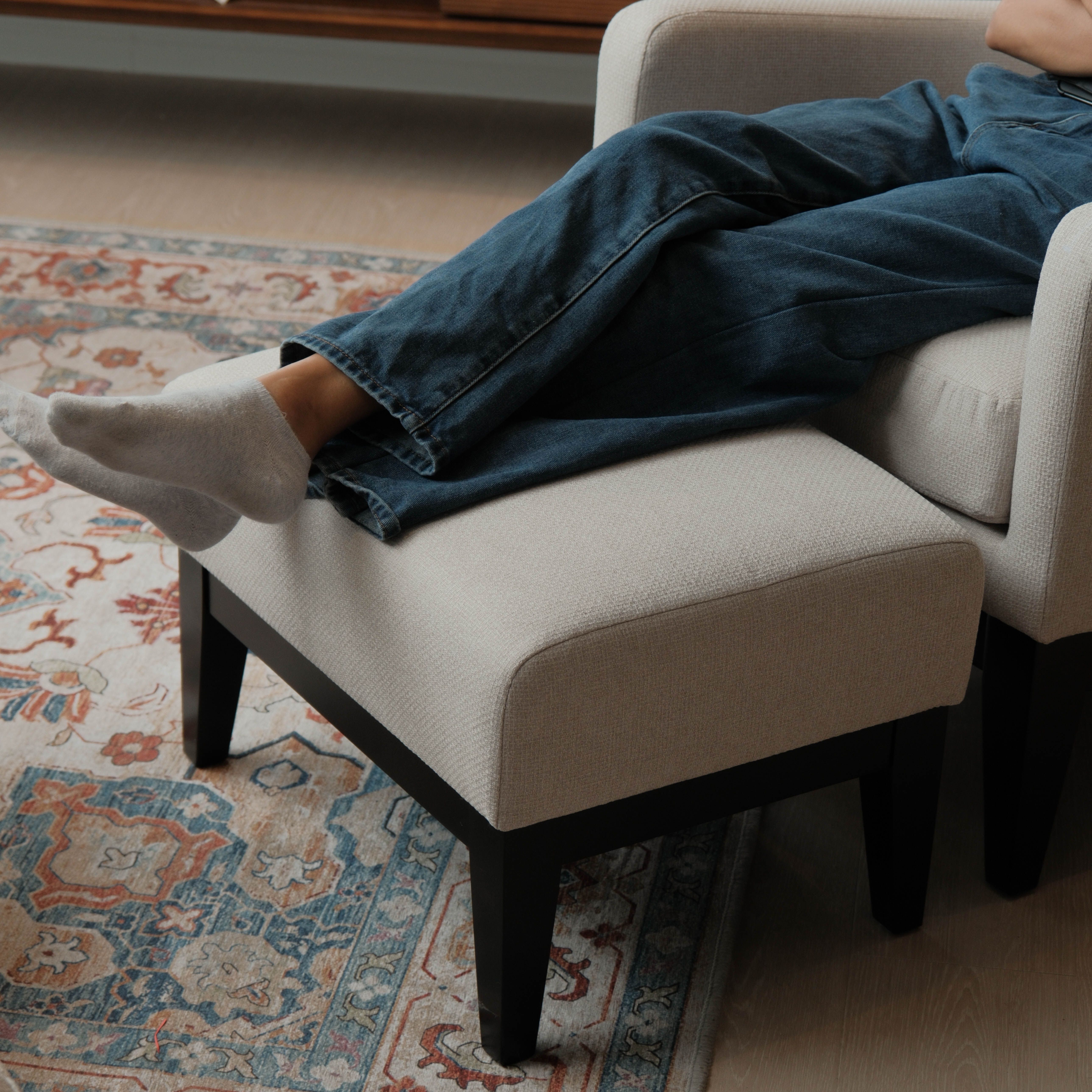 Frida Oatmeal Lounge Chair