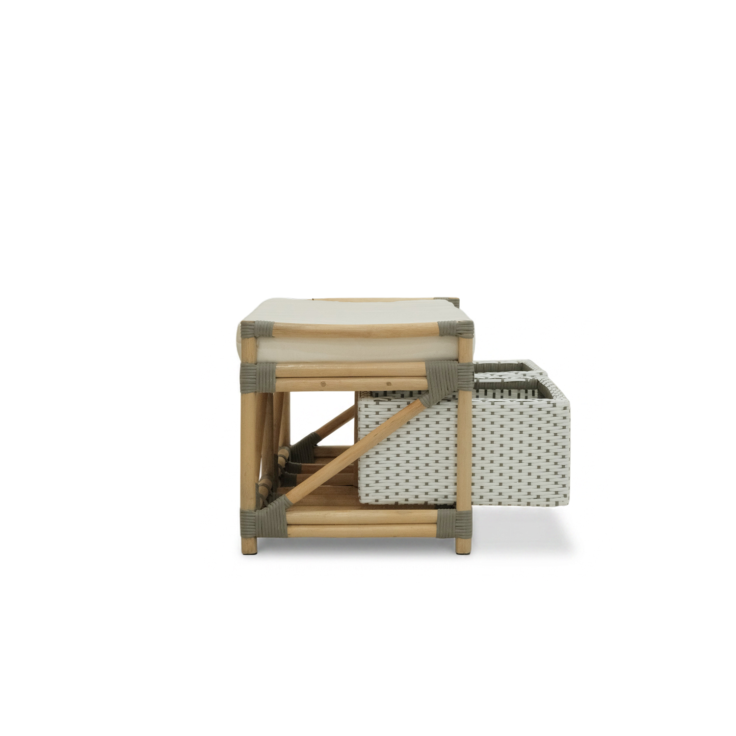 Timor Rattan Storage Bench