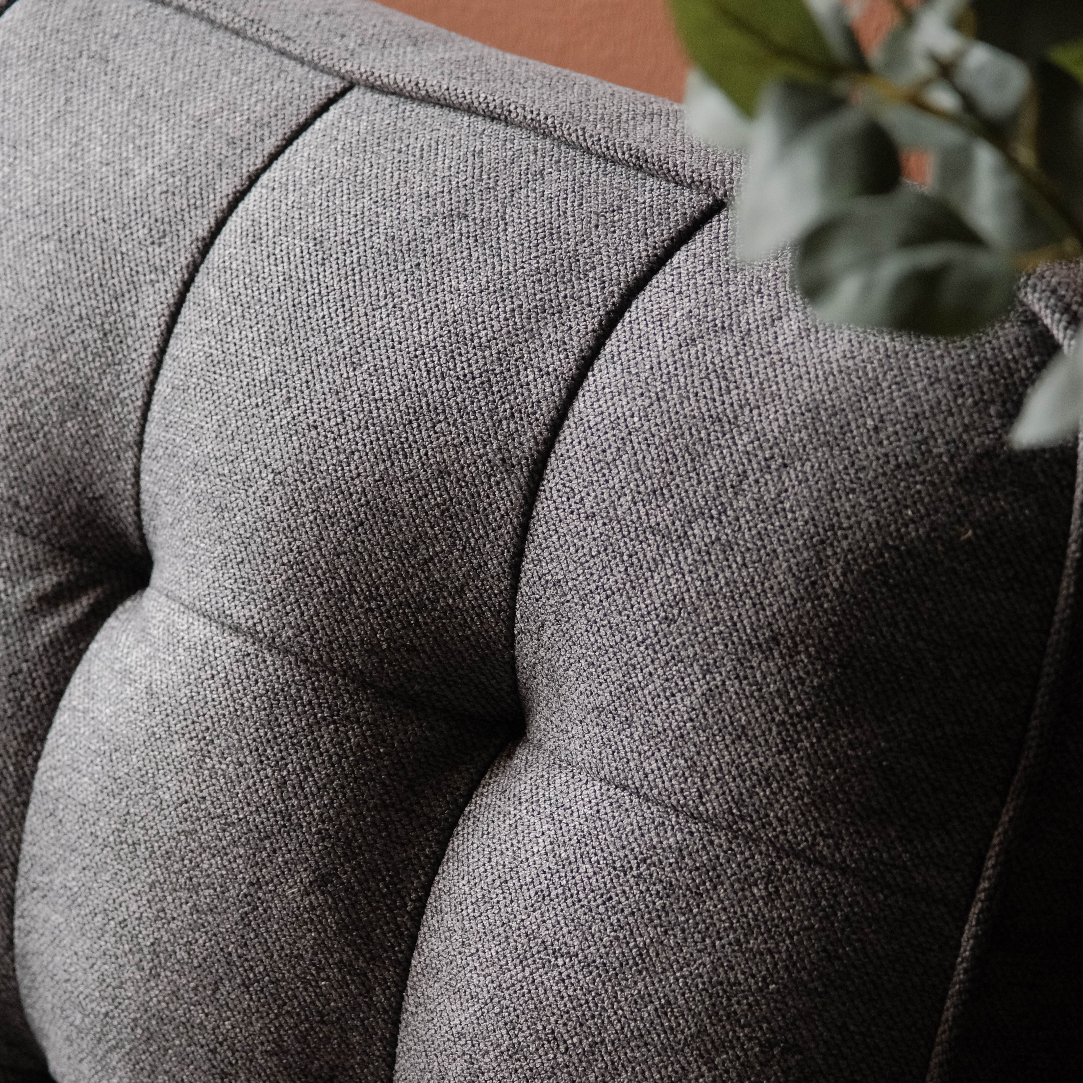 Jane Pebble Grey Mid-Century 2 Seater Sofa