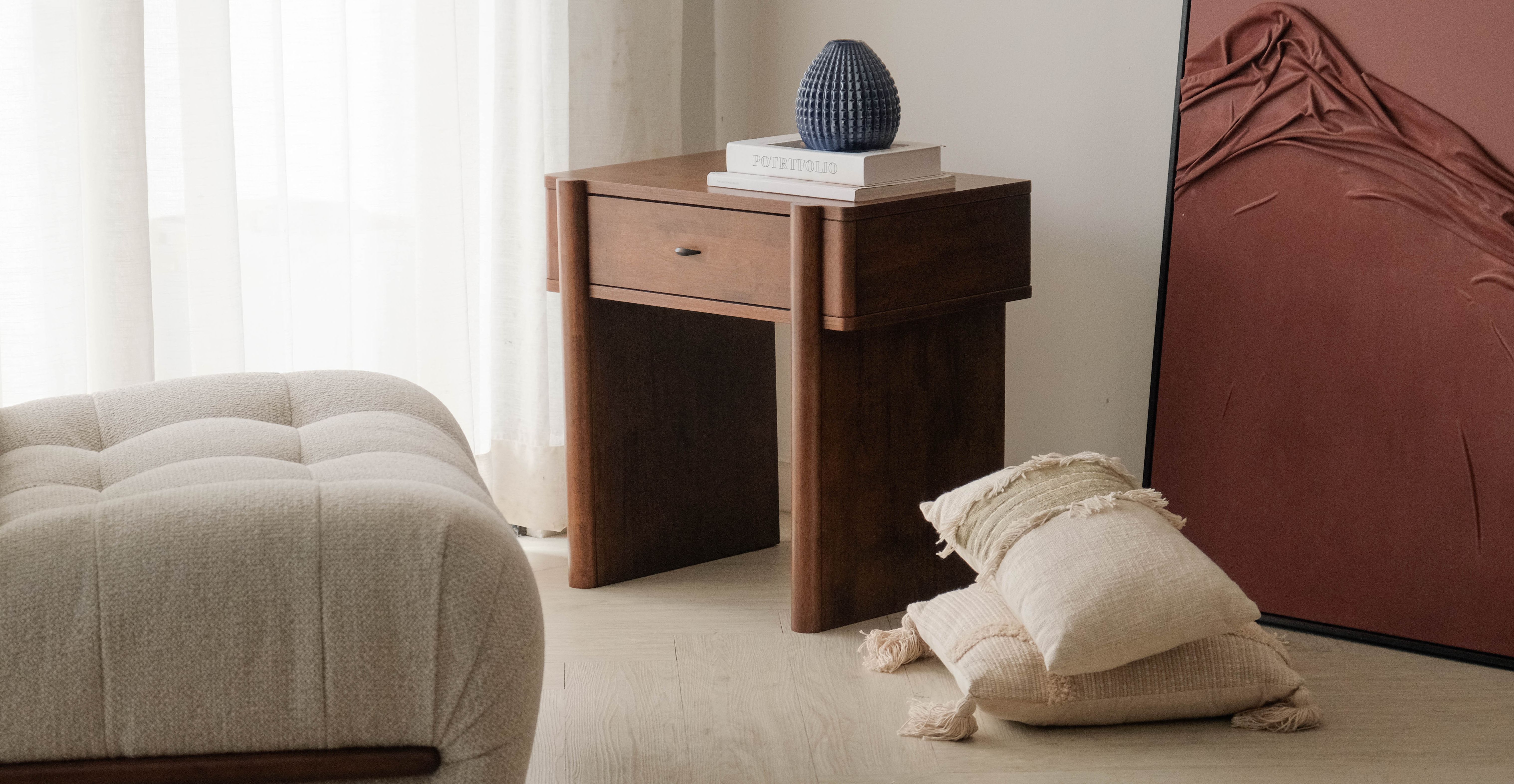 Oliver Walnut Side Table