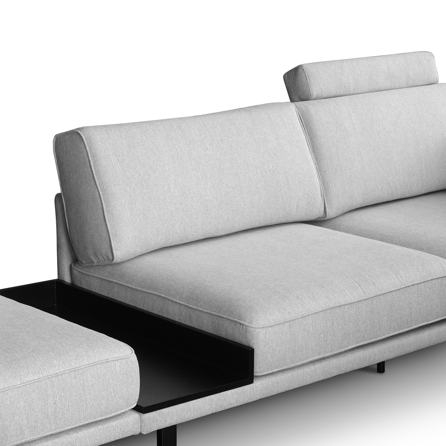 Elliott Flint Grey Left Arm 4 Seater Sofa