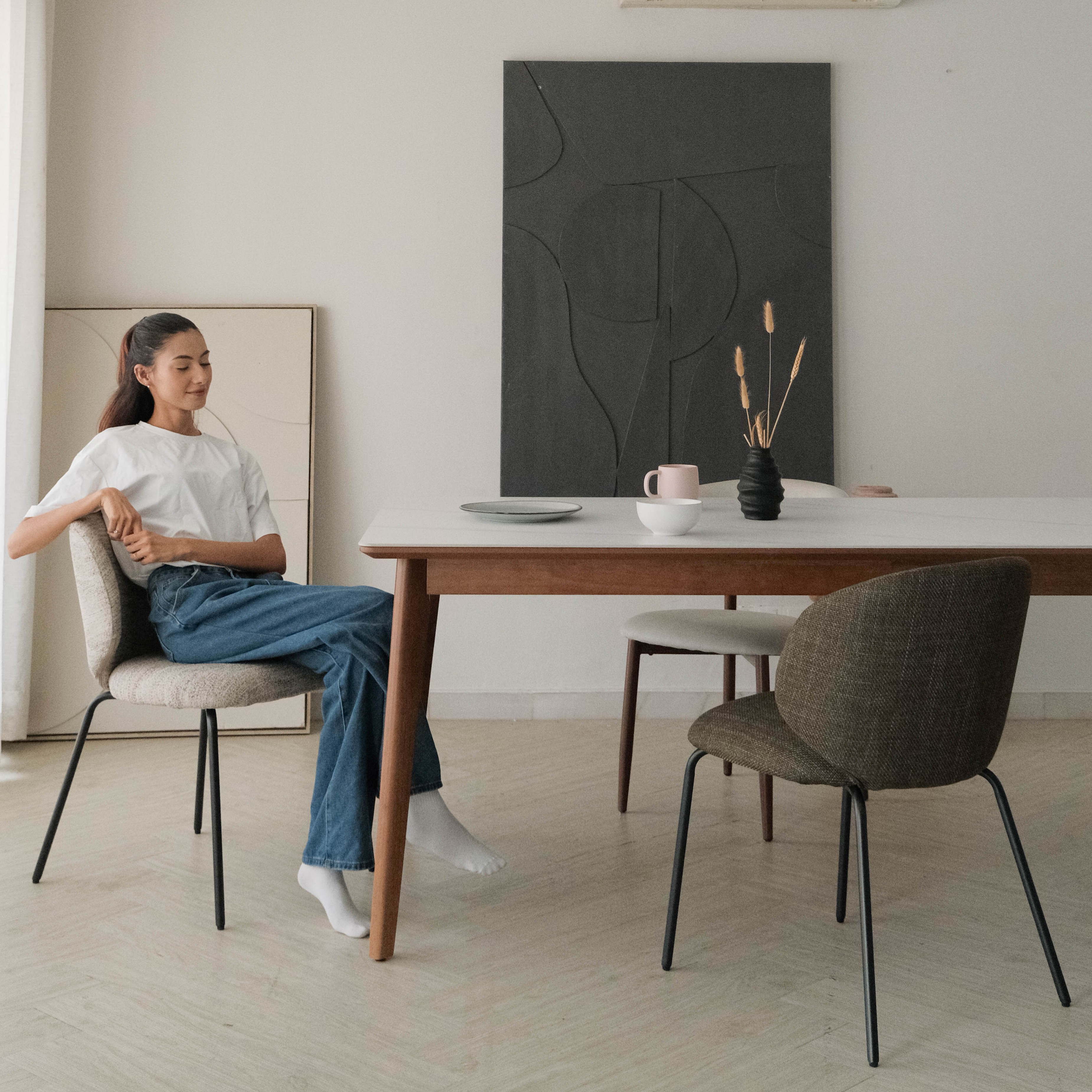 Sona Sand Beige Chair