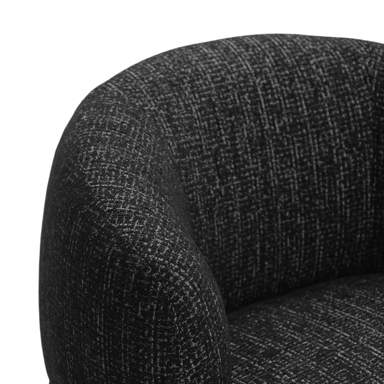 Jakob Ebony Swivel Lounge Chair