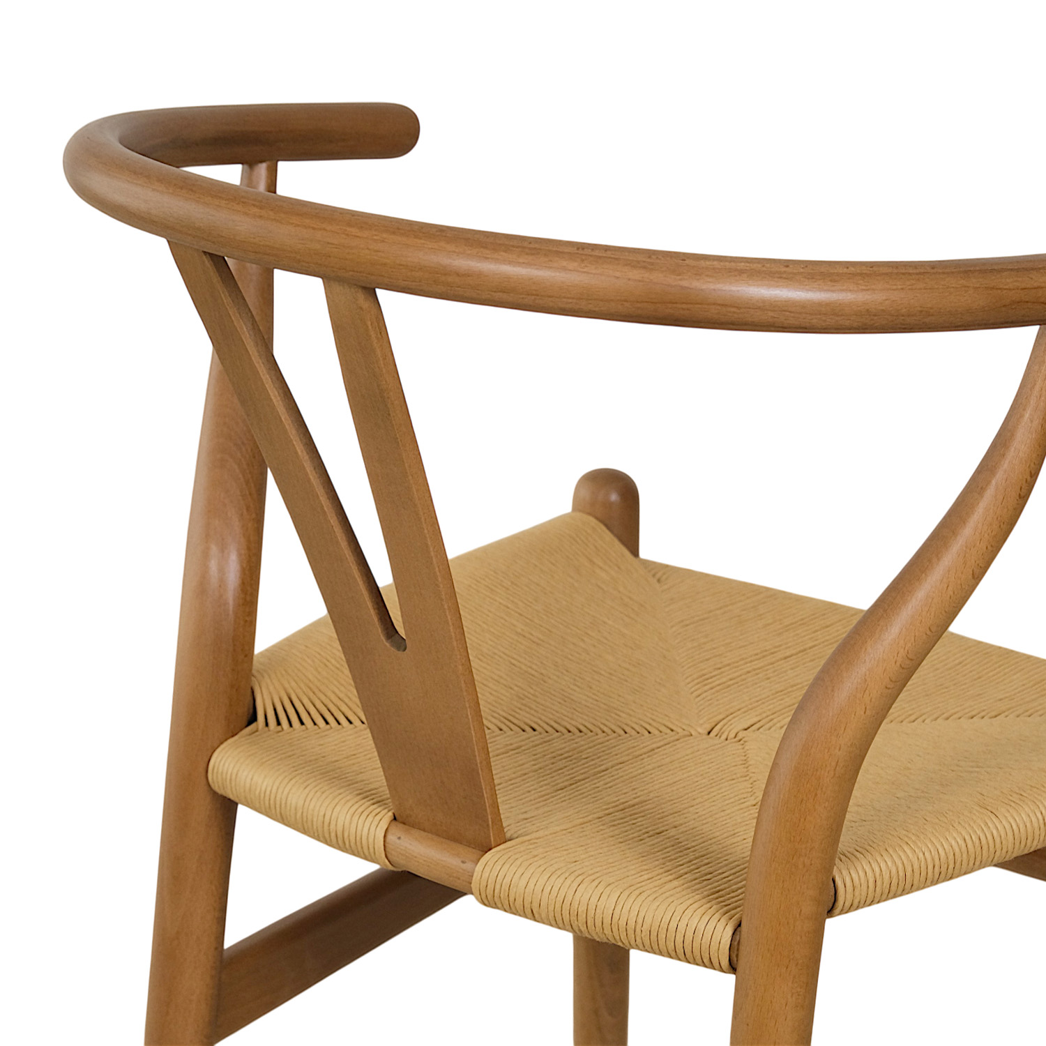 Replica Wishbone Chair - Brown & Natural