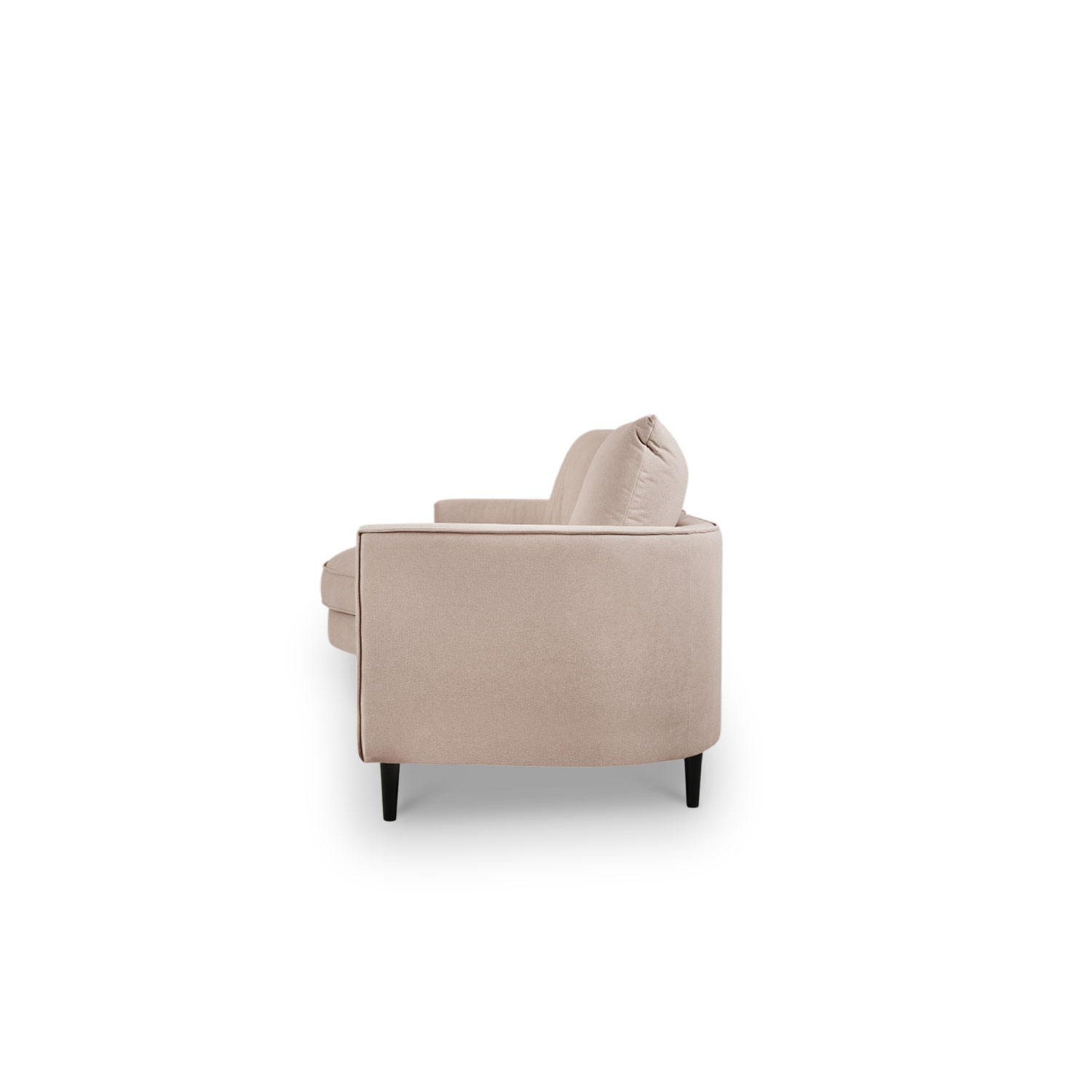 Sabrina Sand Beige Curve Chaise Right Sectional Sofa