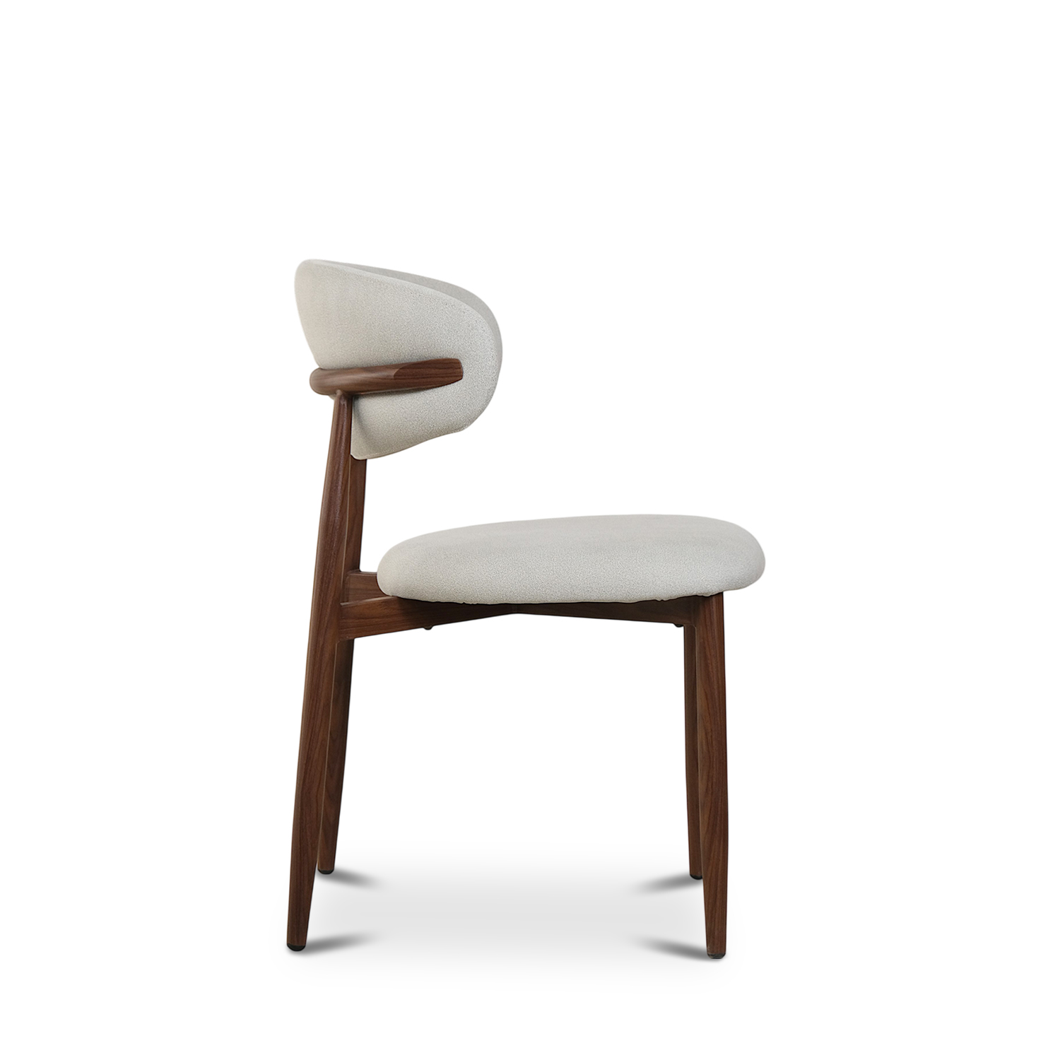 Bliss Walnut Dining Chair Mist Grey