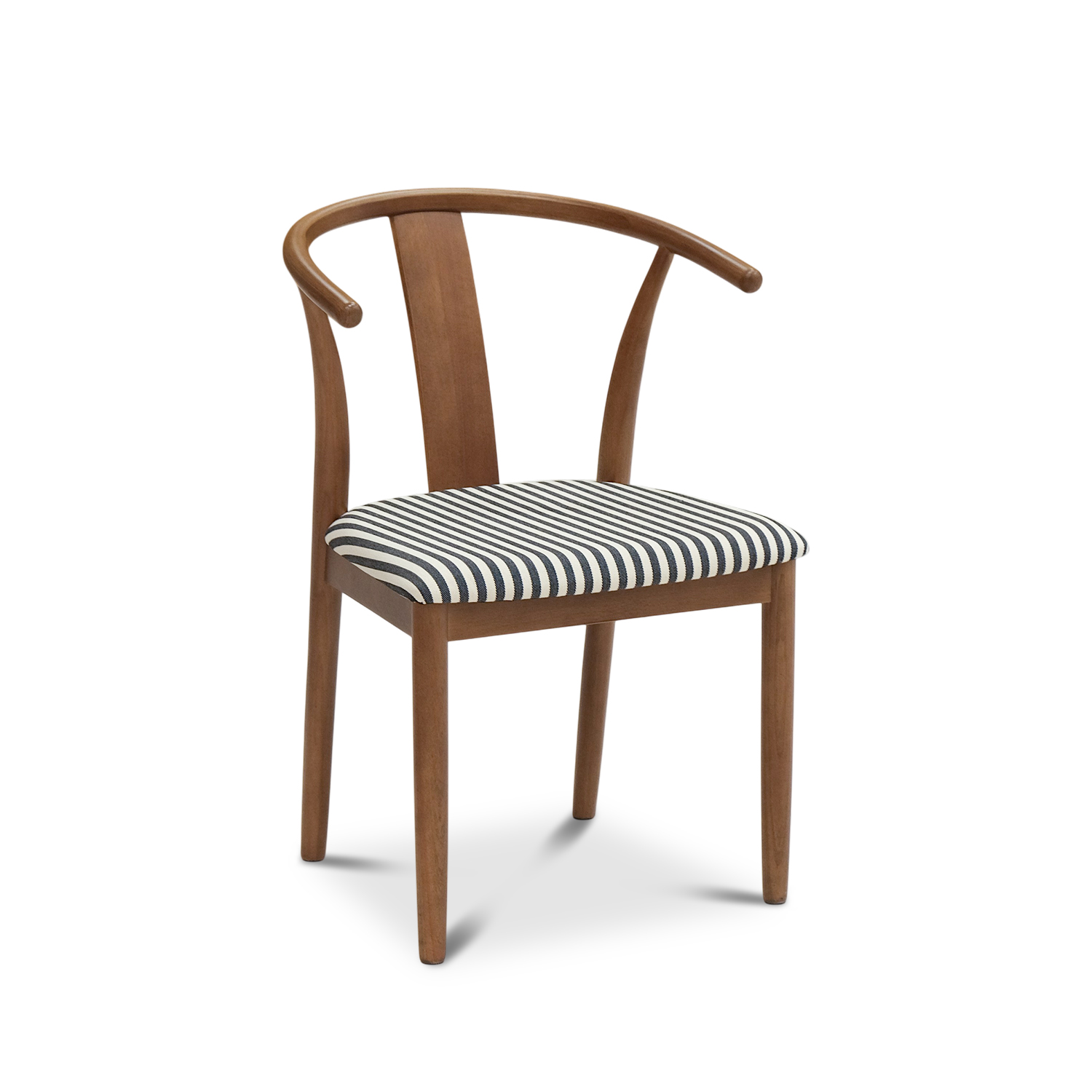 Ming Vintage Brown Chair Stripes