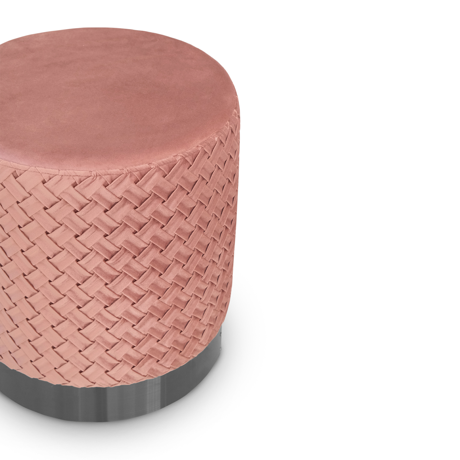 Reana Weave Dining Stool Coral