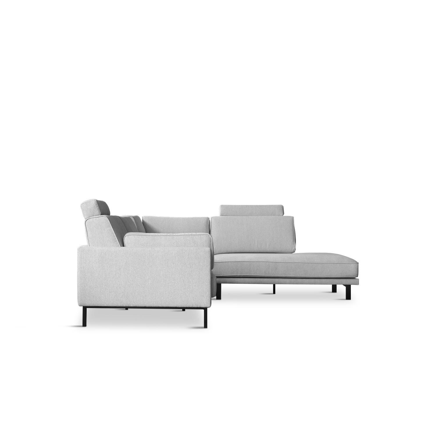 Elliott Flint Grey Left Corner Sofa