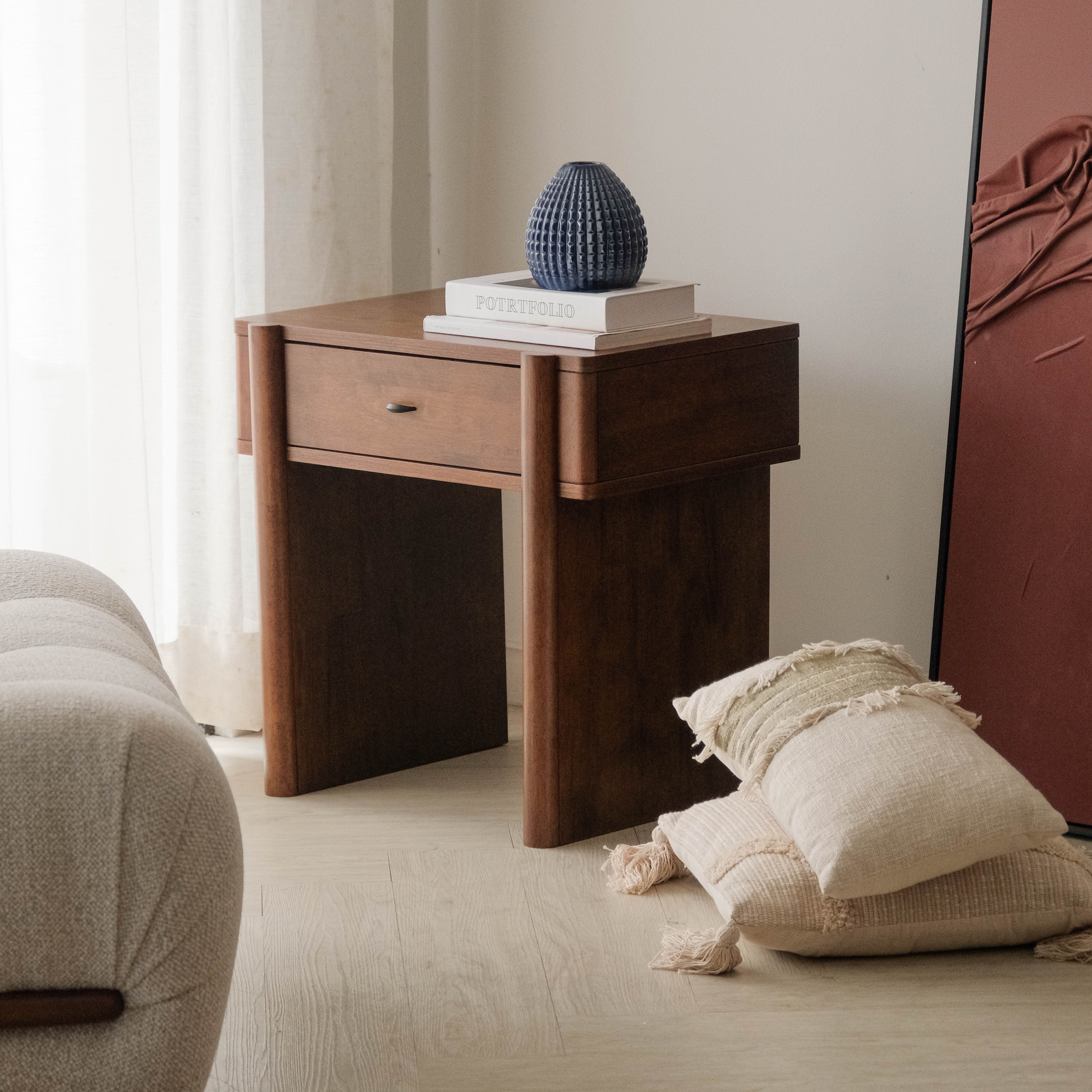 Oliver Walnut Side Table
