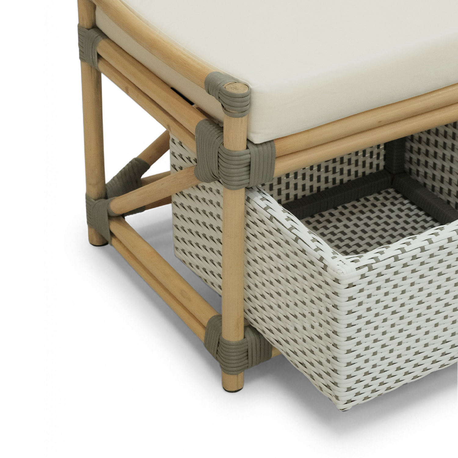 Timor Rattan Storage Bench