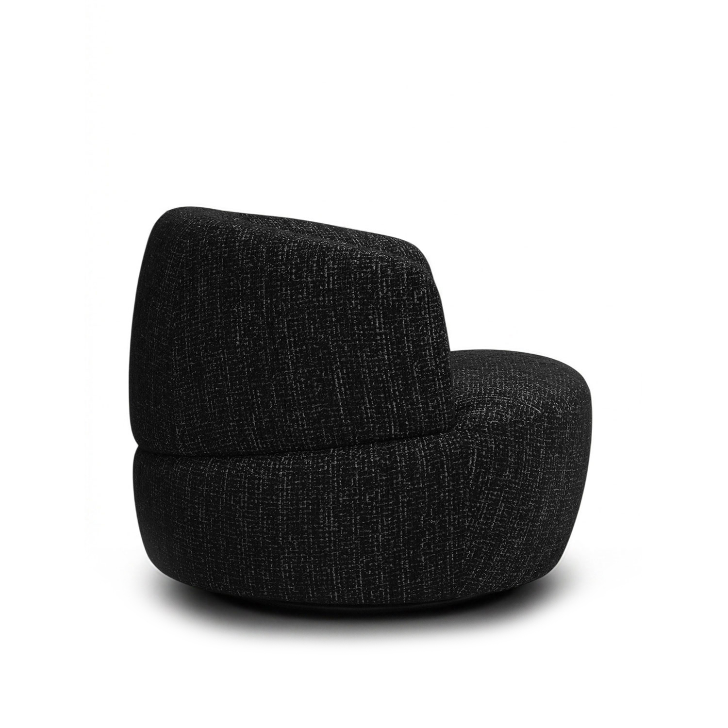 Jakob Ebony Swivel Lounge Chair