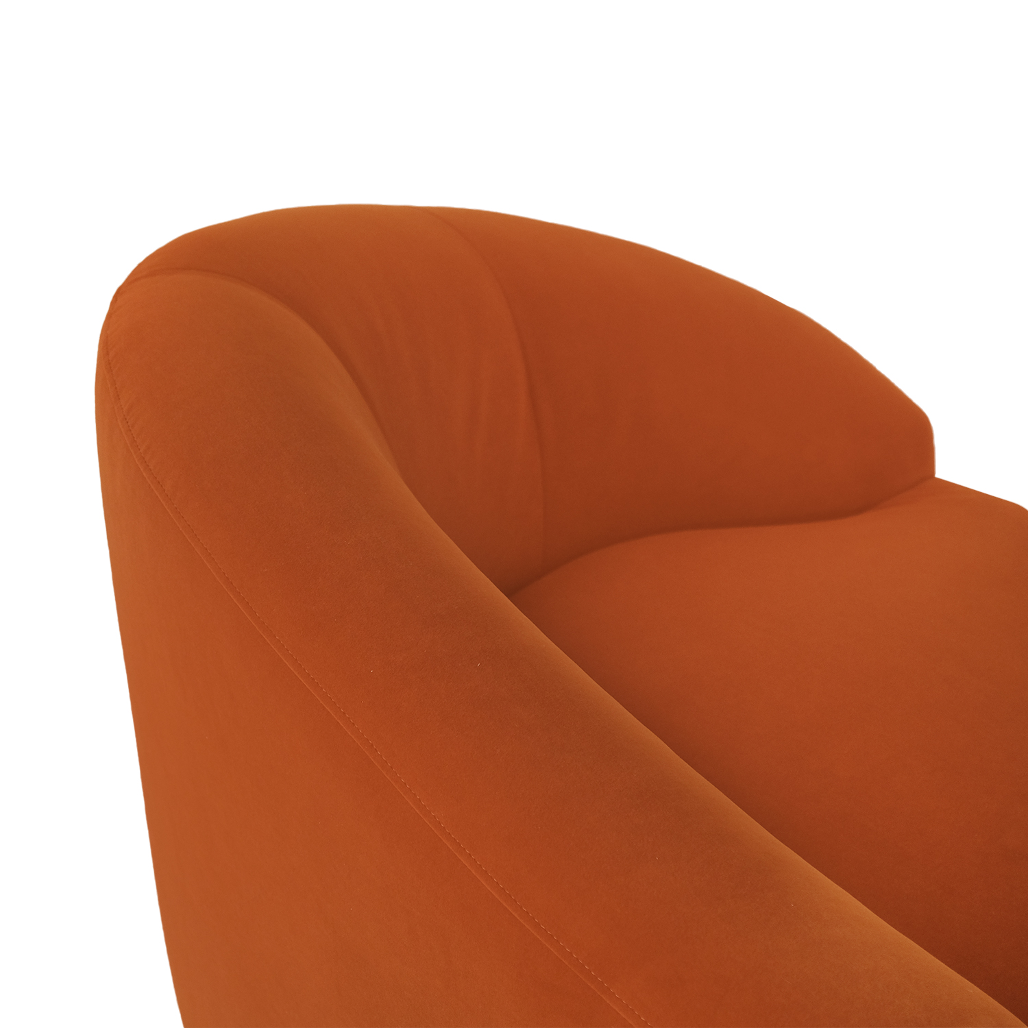 Desirée Umber Brown 3 Seater Sofa