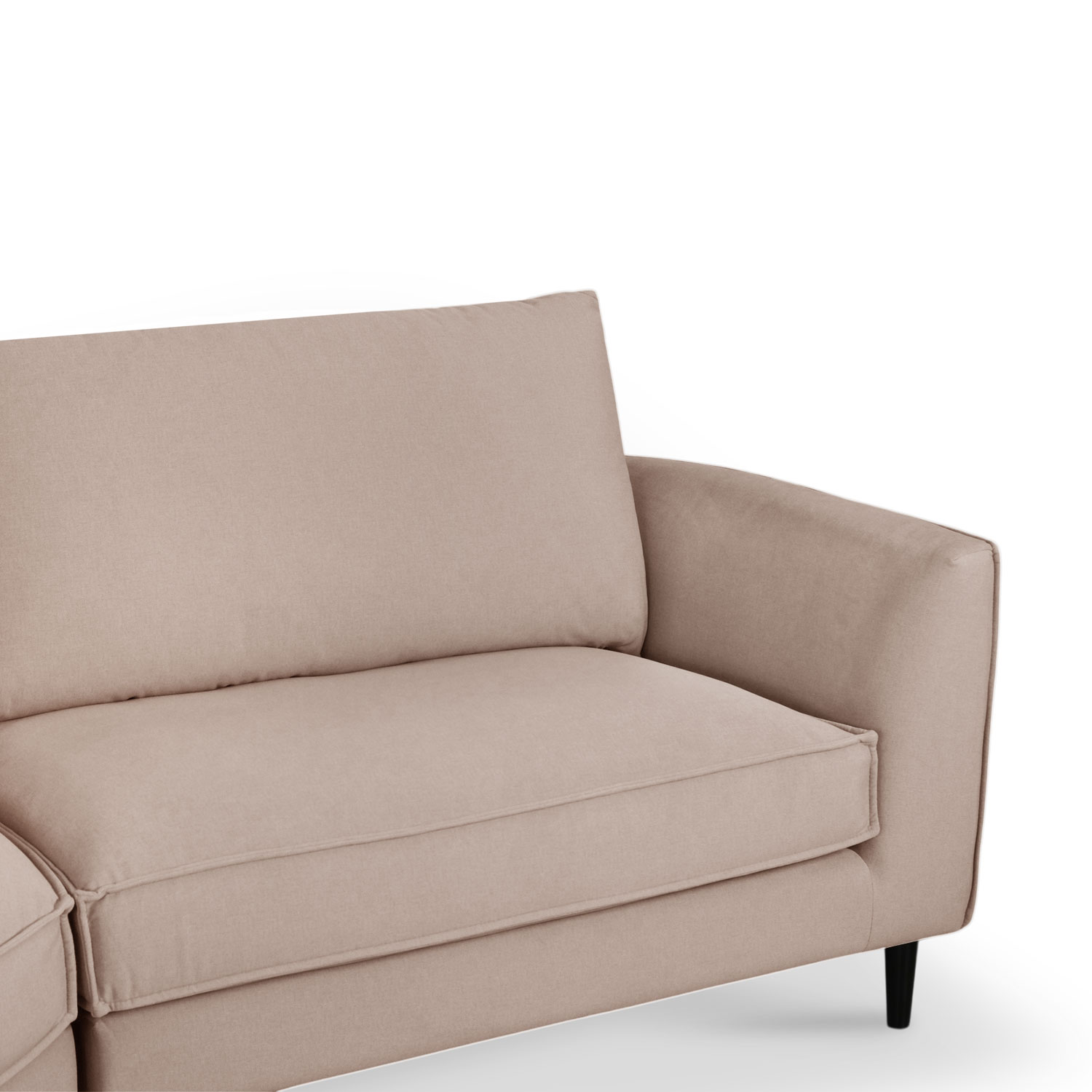 Sabrina Sand Beige Curve Chaise Right Sectional Sofa