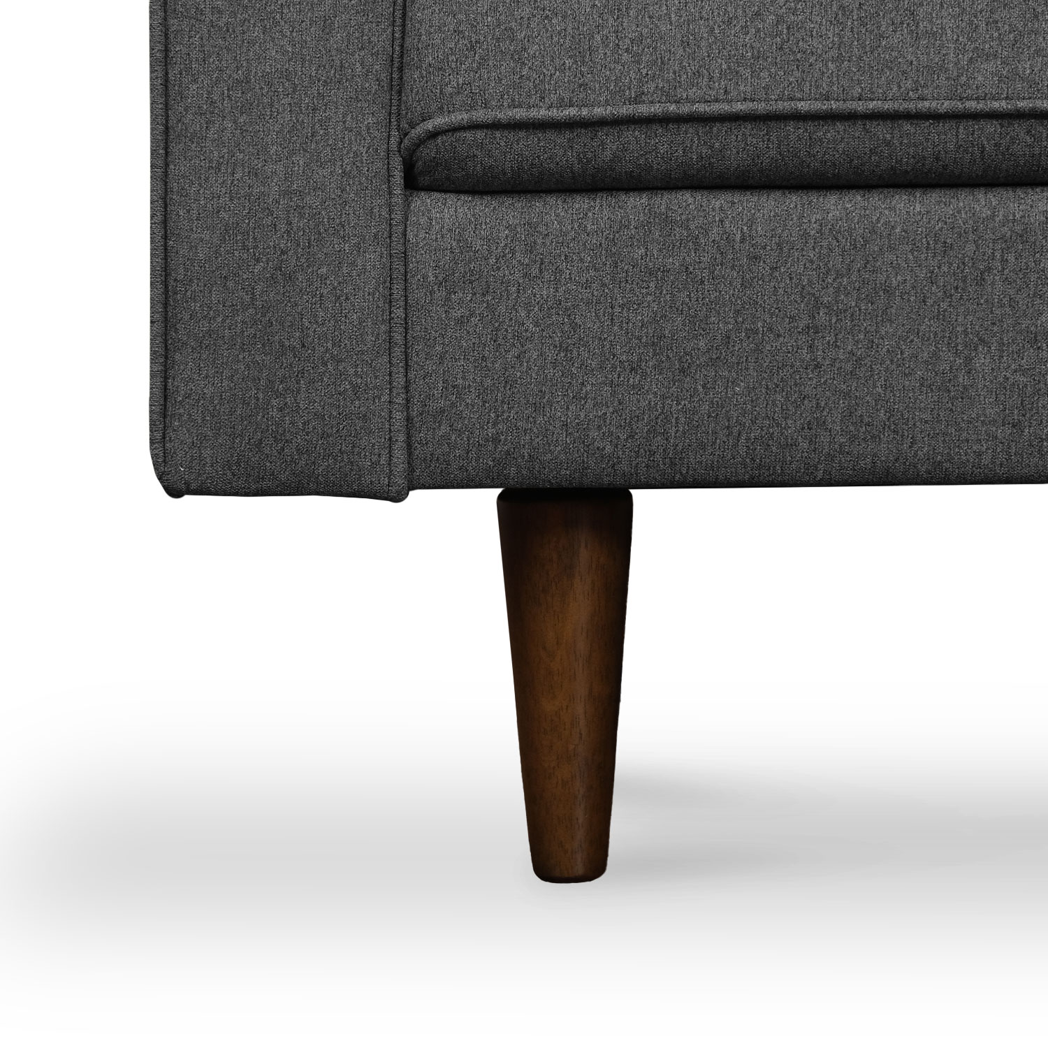 Jane Pebble Grey Mid-Century 2 Seater Sofa